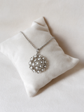 Sunshine Midi Pearl Pendant - Silver