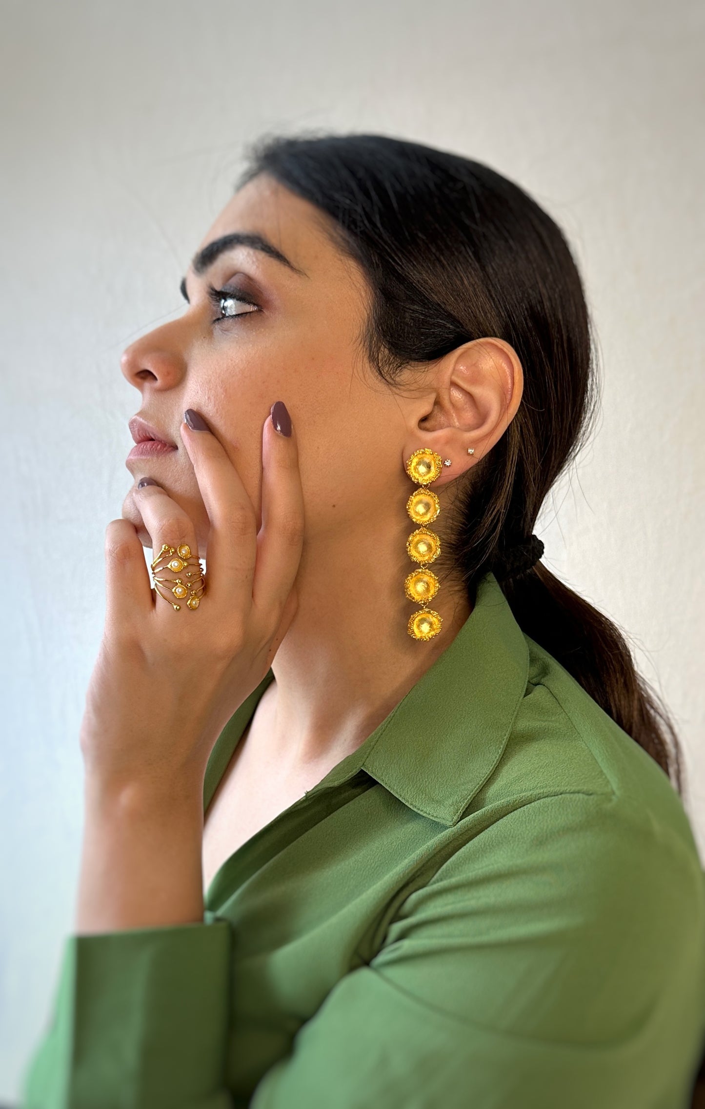 Cascade Earrings Gold