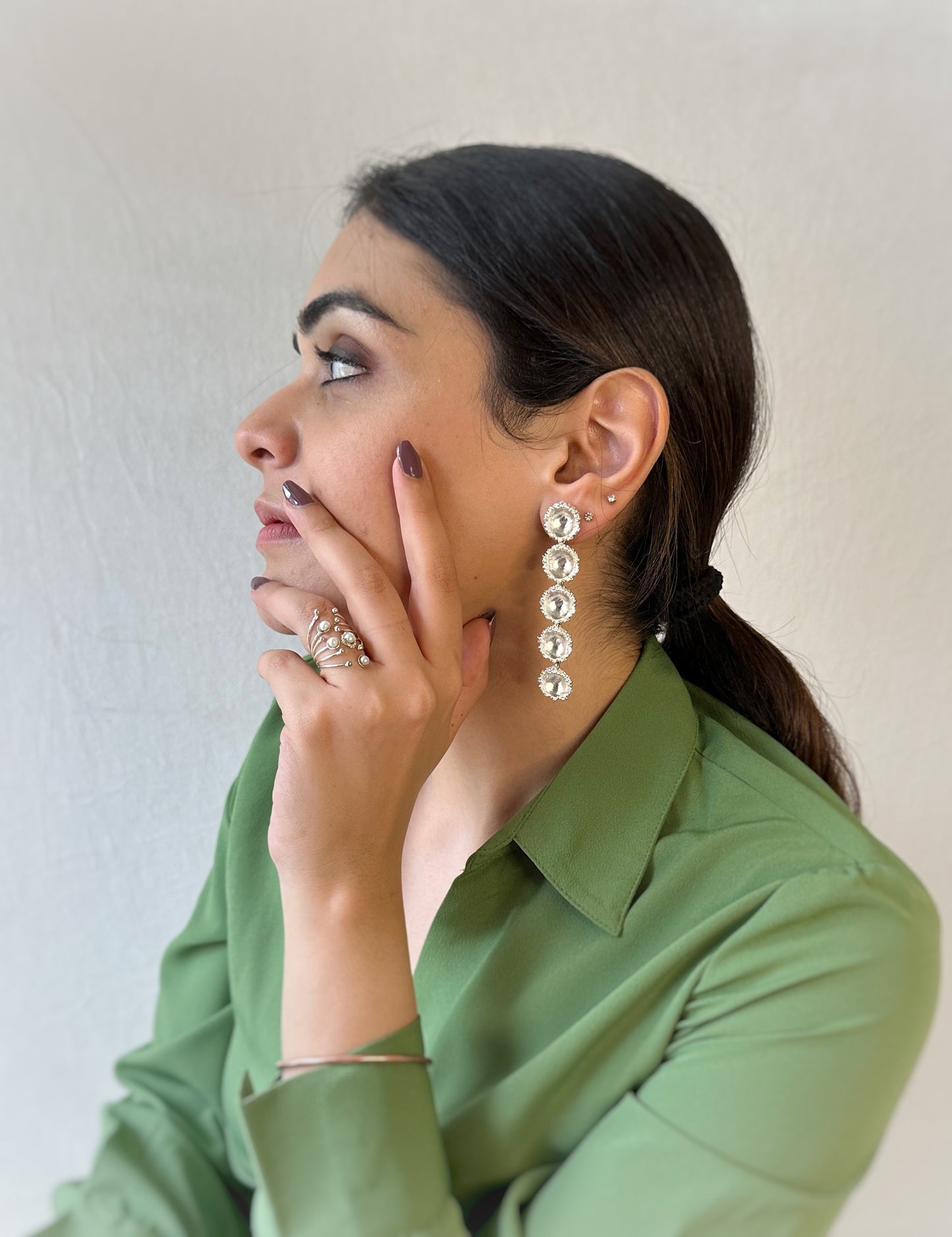 Cascade Earrings Silver