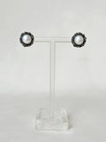 Pearl Cup Studs Meteorite Black