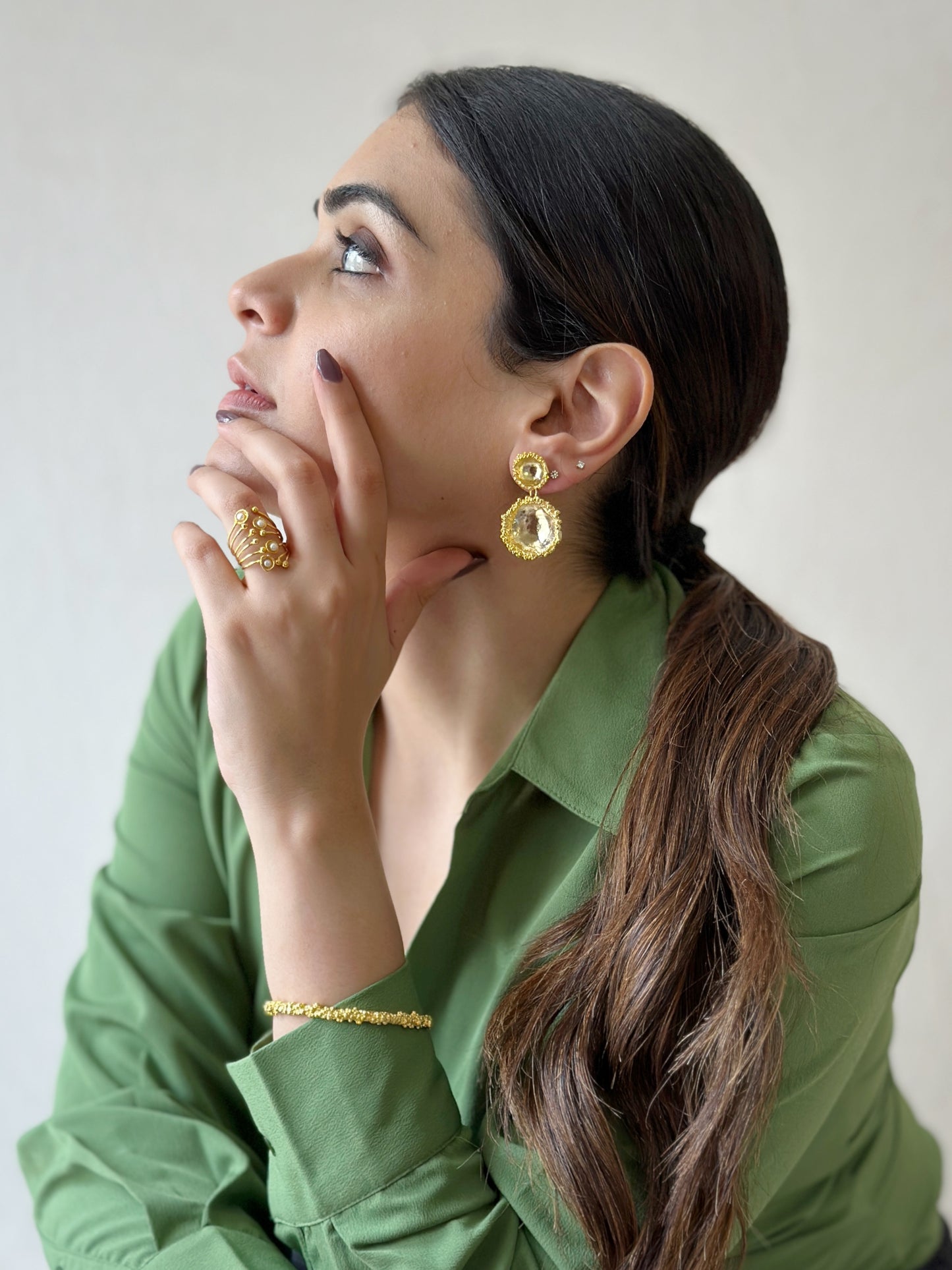 Comet Earrings Gold