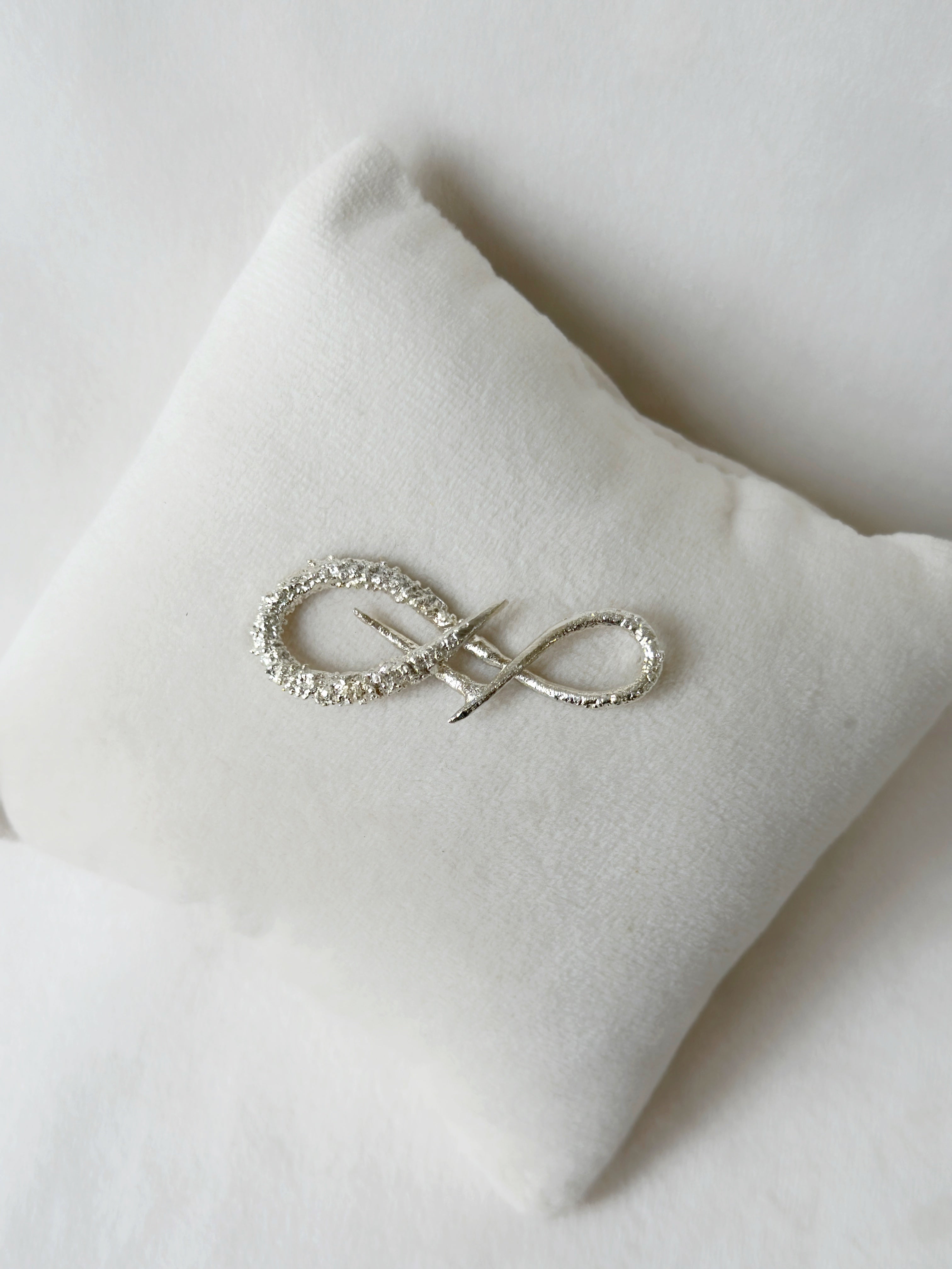 Infinity Brooch Silver