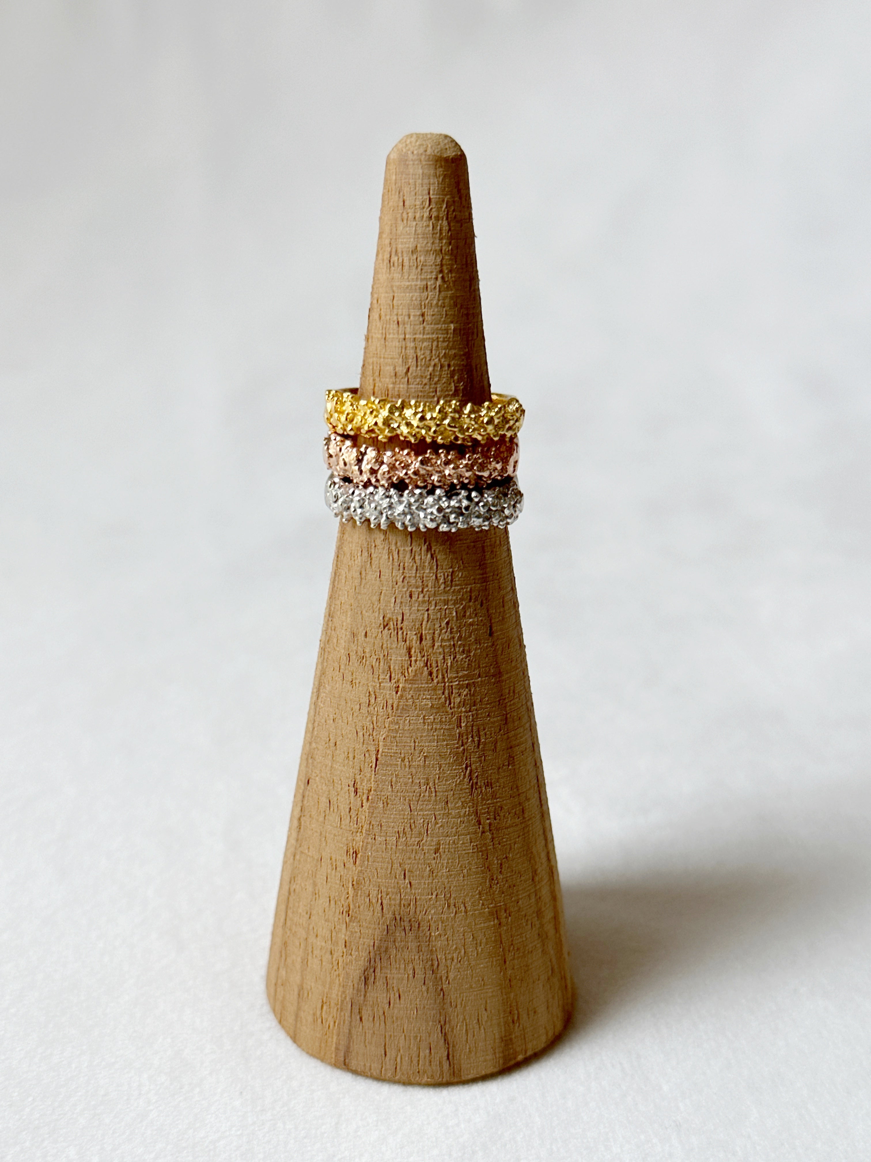 Reef Stacker Ring for Him - Rose Gold