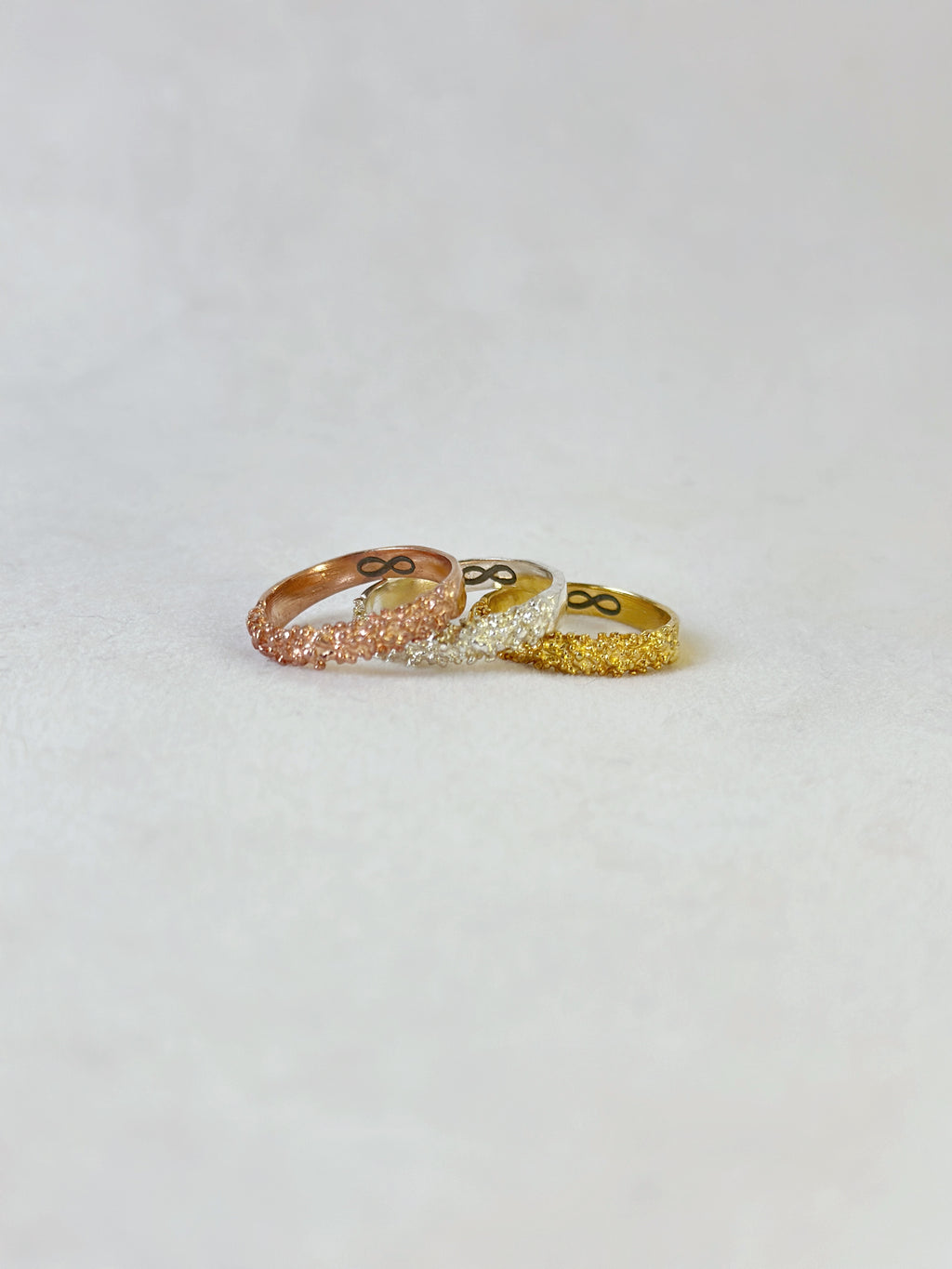 Reef Stacker Ring for her - Rose Gold