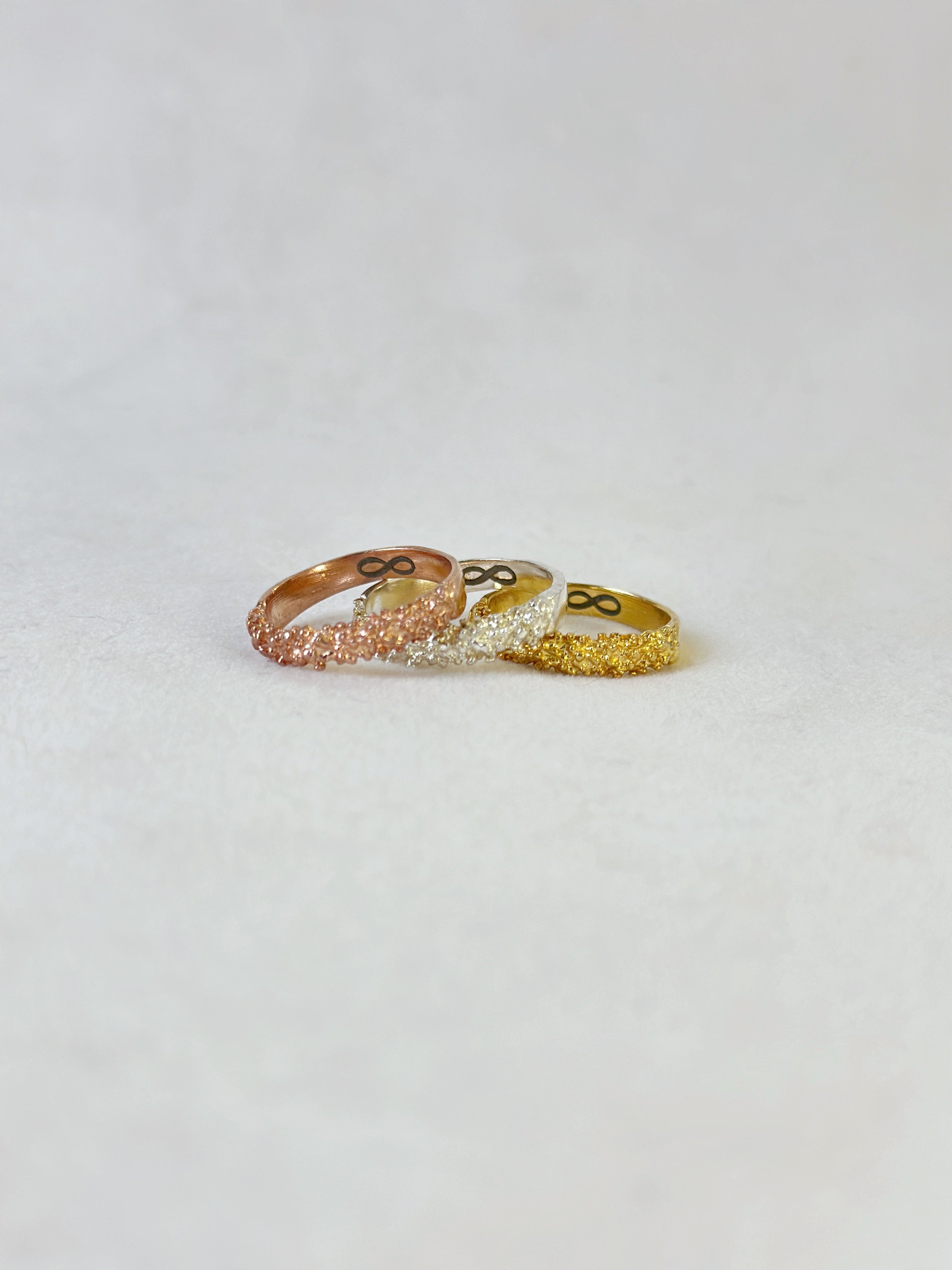 Reef Stacker Ring for her - Rose Gold