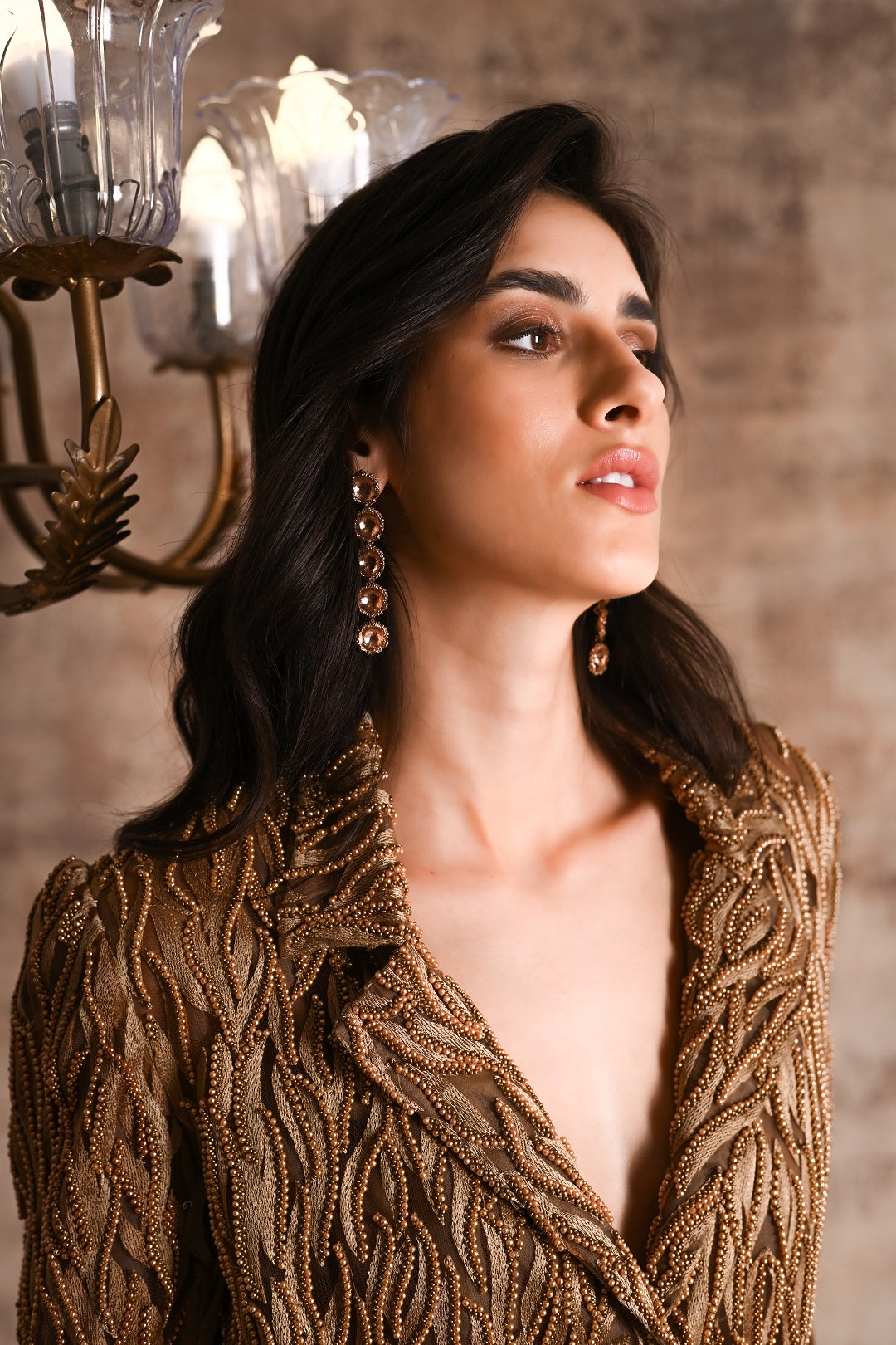 Cascade Earrings Rose Gold