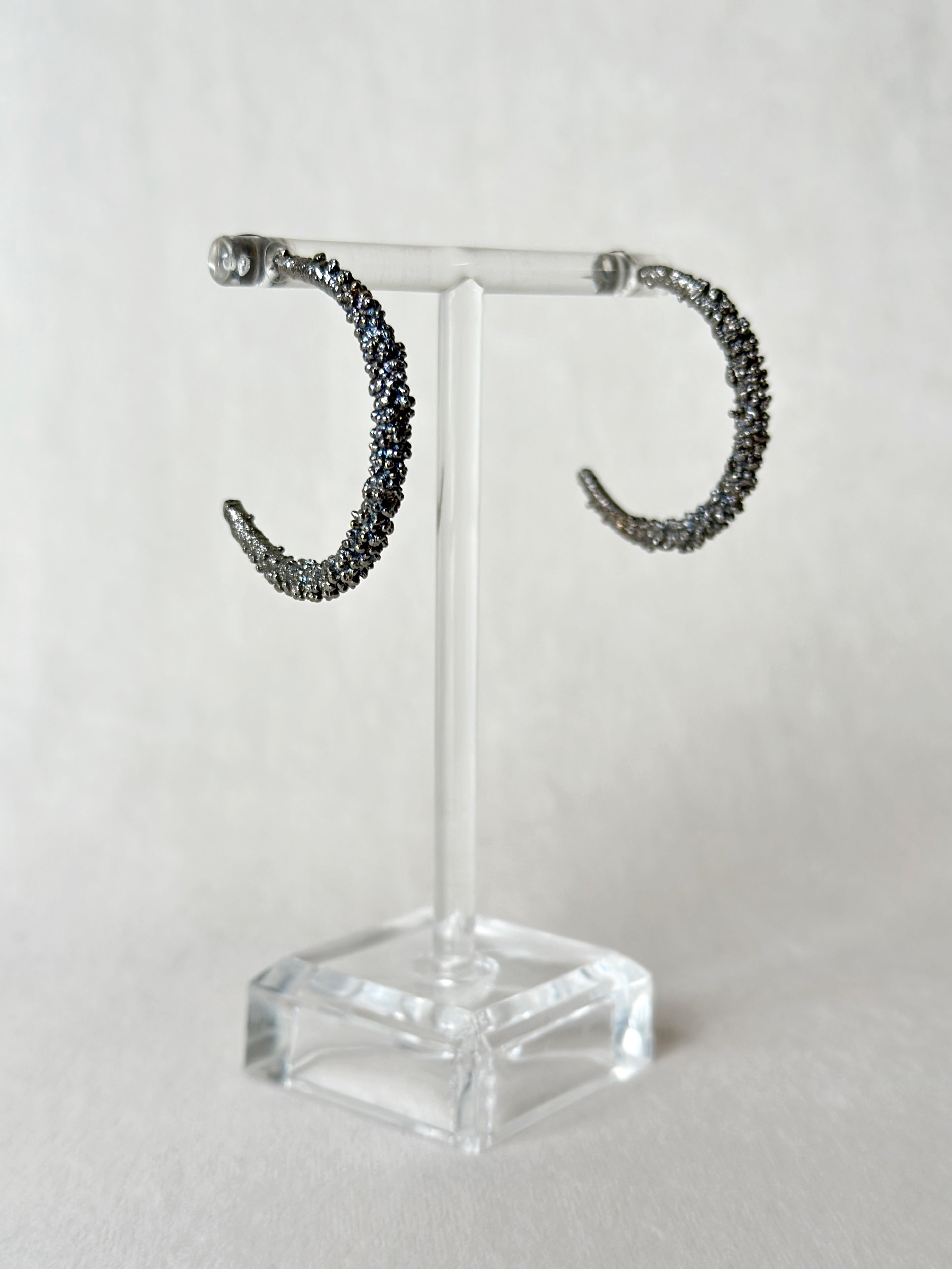 Half Moon Hoops Meteorite Black