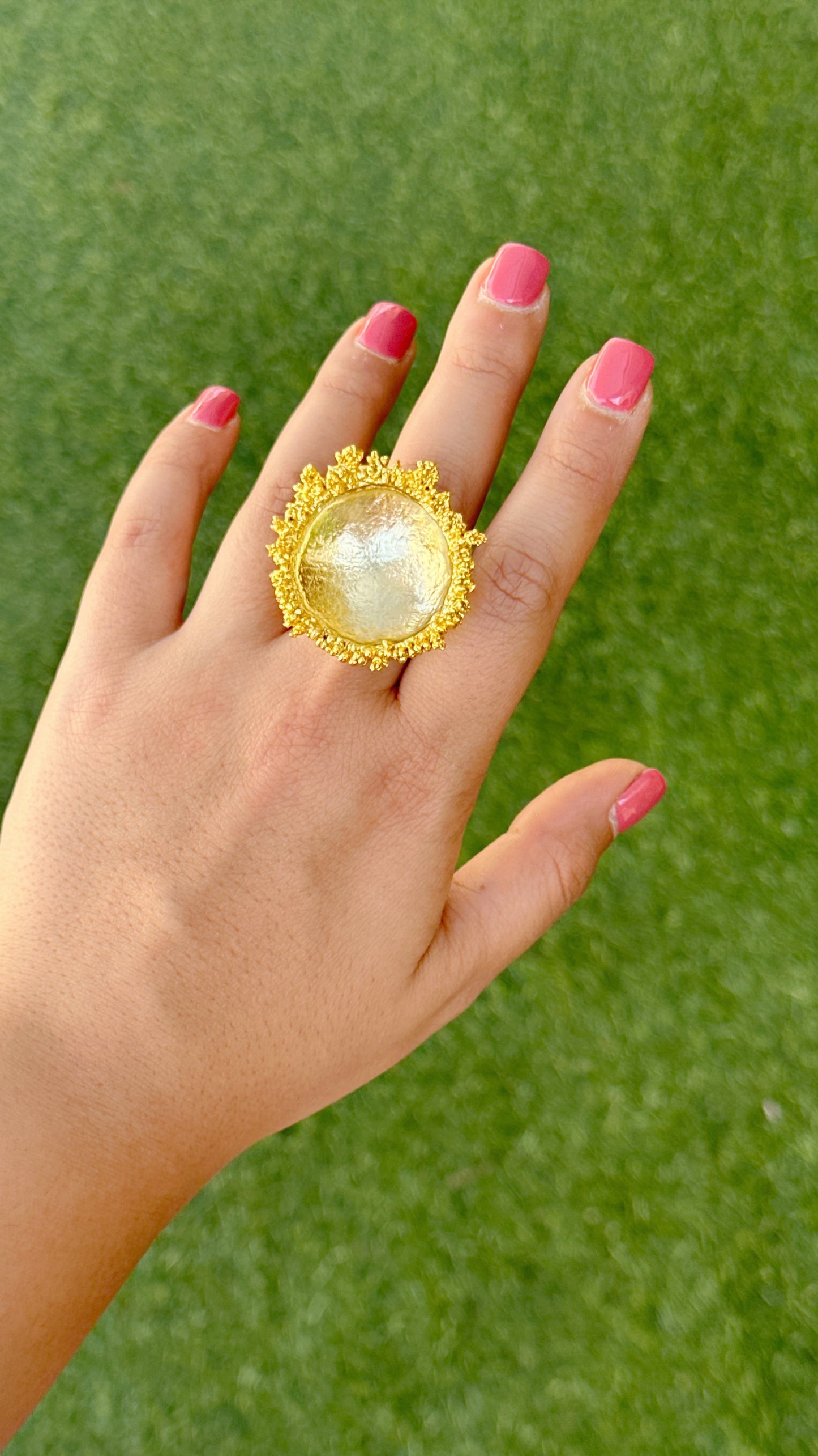 Crater Ring Gold