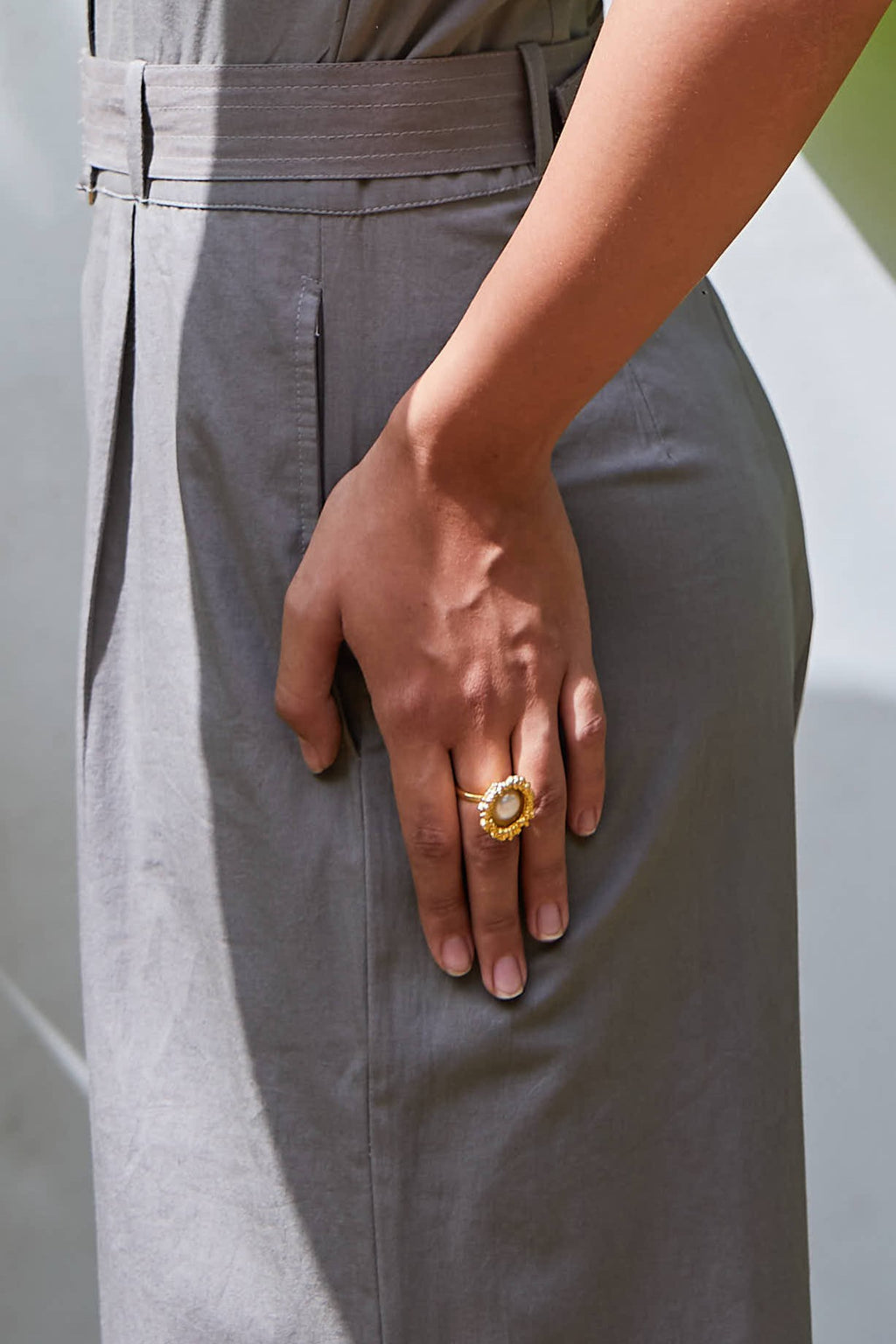 Reef Pearl Ring Gold