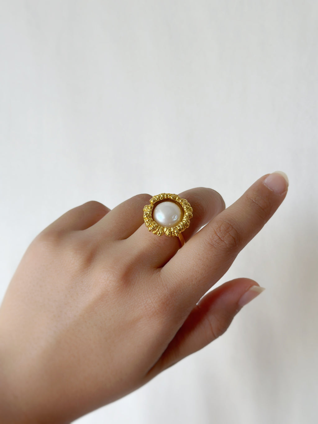 Reef Pearl Ring Gold