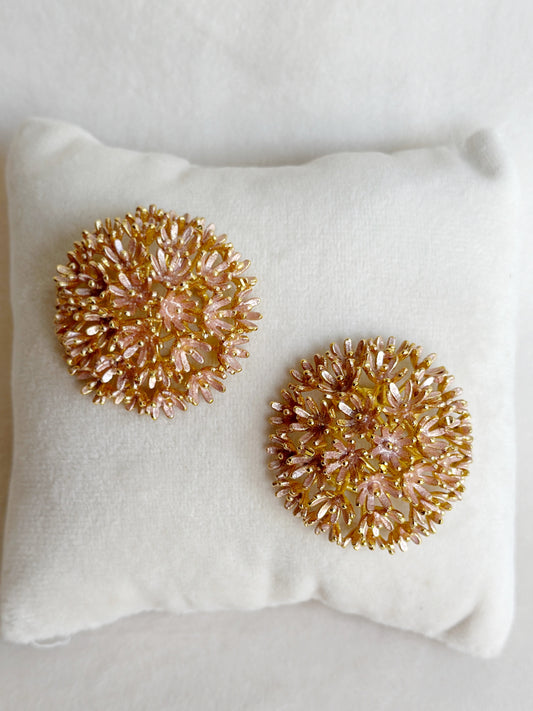 Springtime Sunshine Studs Pastel Pink