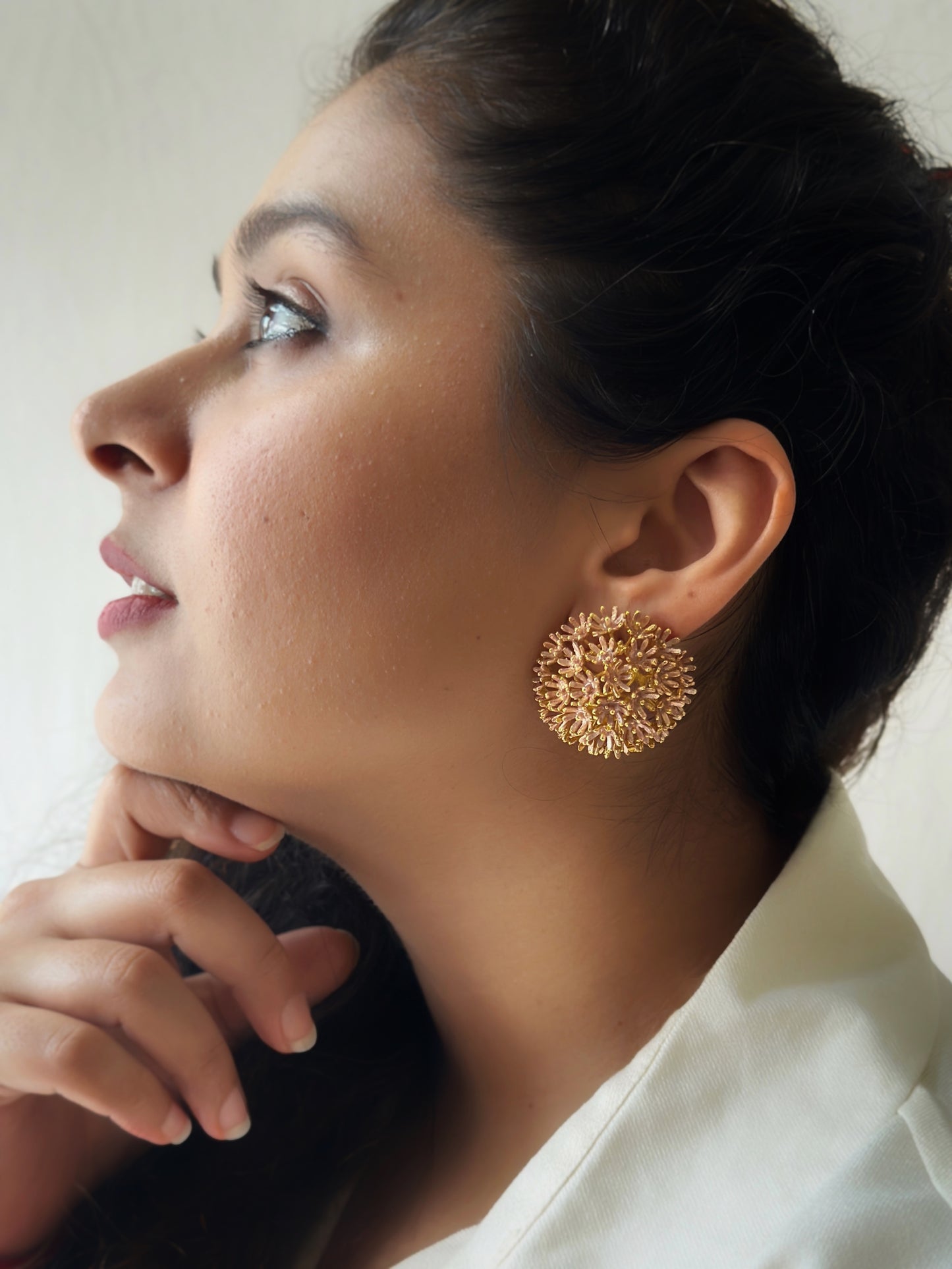 Springtime Sunshine Studs Pastel Pink