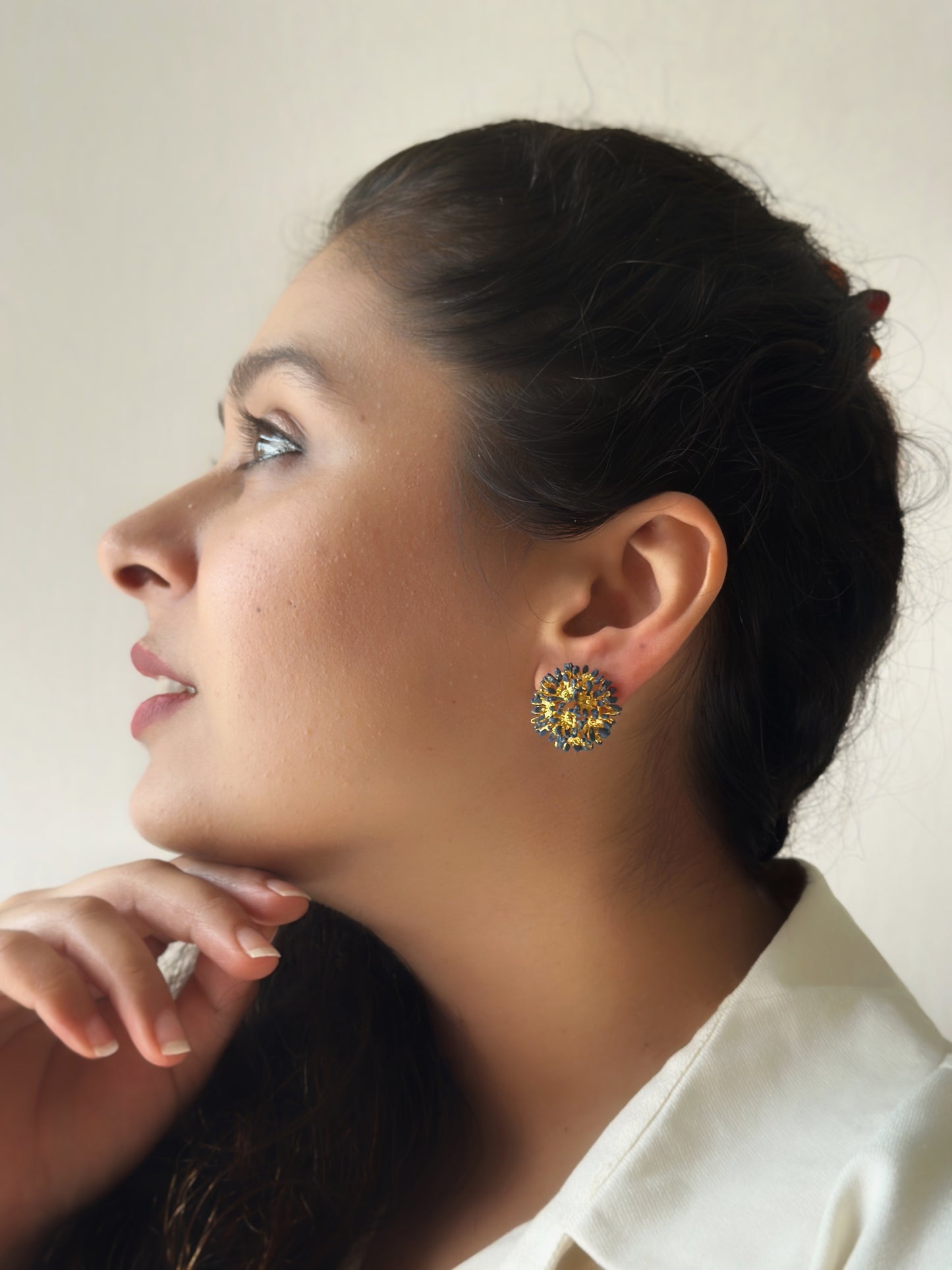 Sunshine Mini Studs Forget-me-not blue