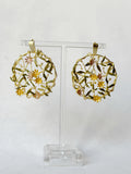 Trellis Earrings - pastel garden