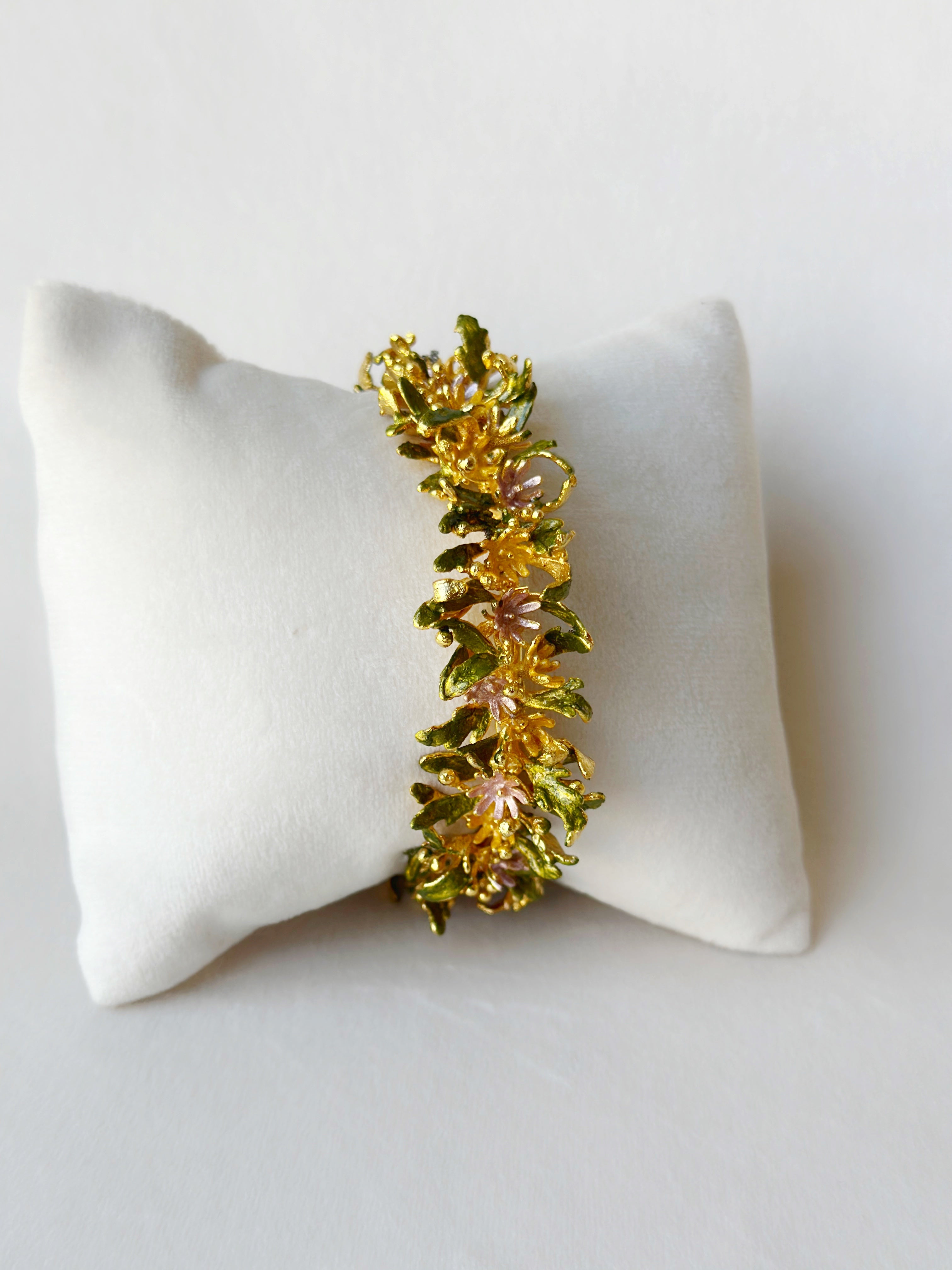 Blooming Trail Bangle  - pastel garden