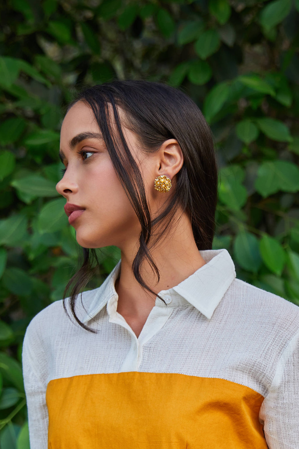 Sunshine Mini Pearl Studs - Gold