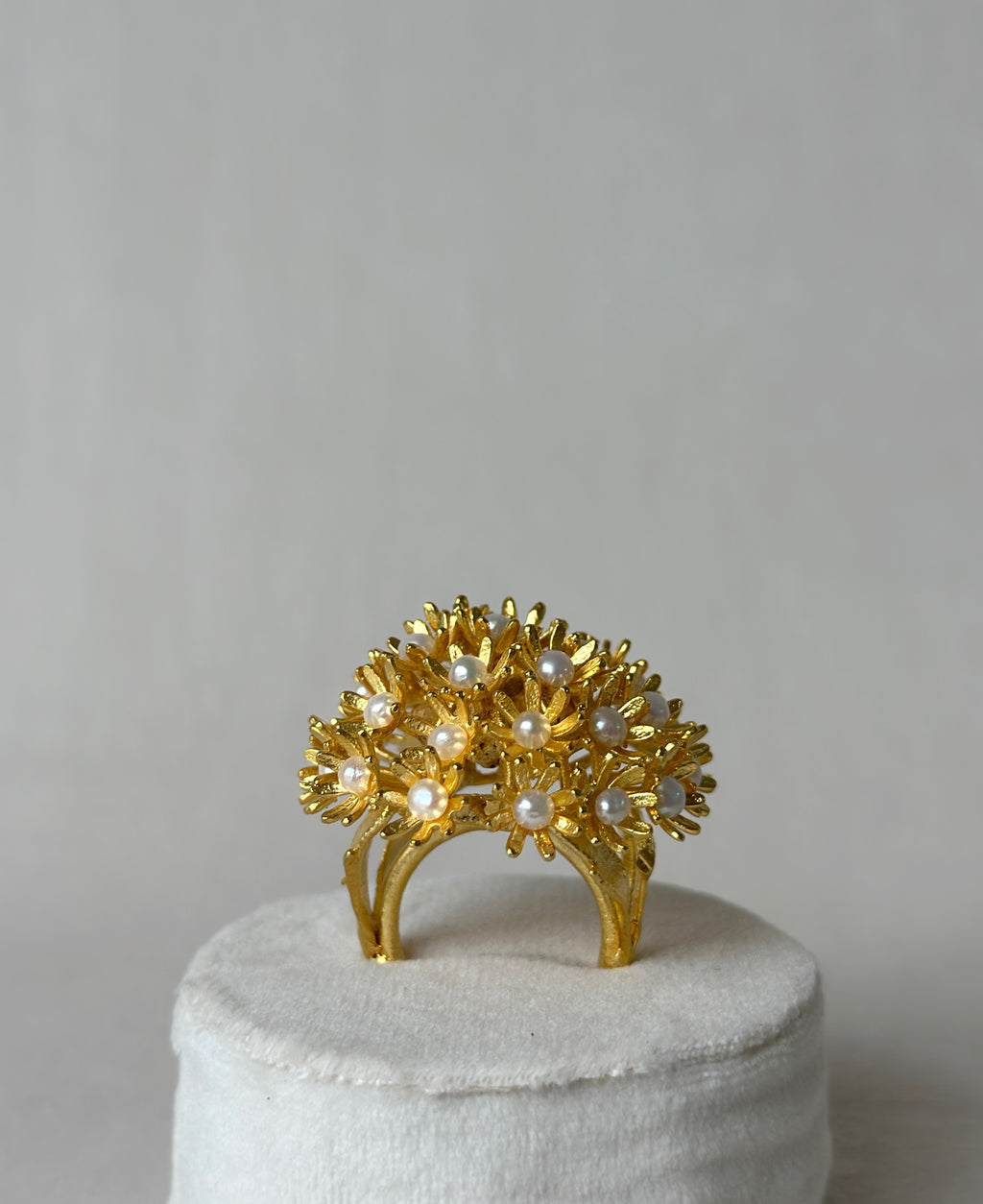 Sunshine Pearl Ring - Gold