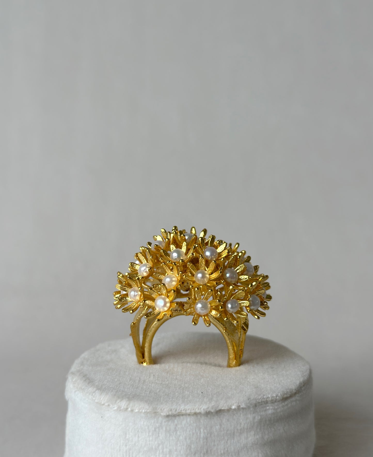 Sunshine Pearl Ring - Gold