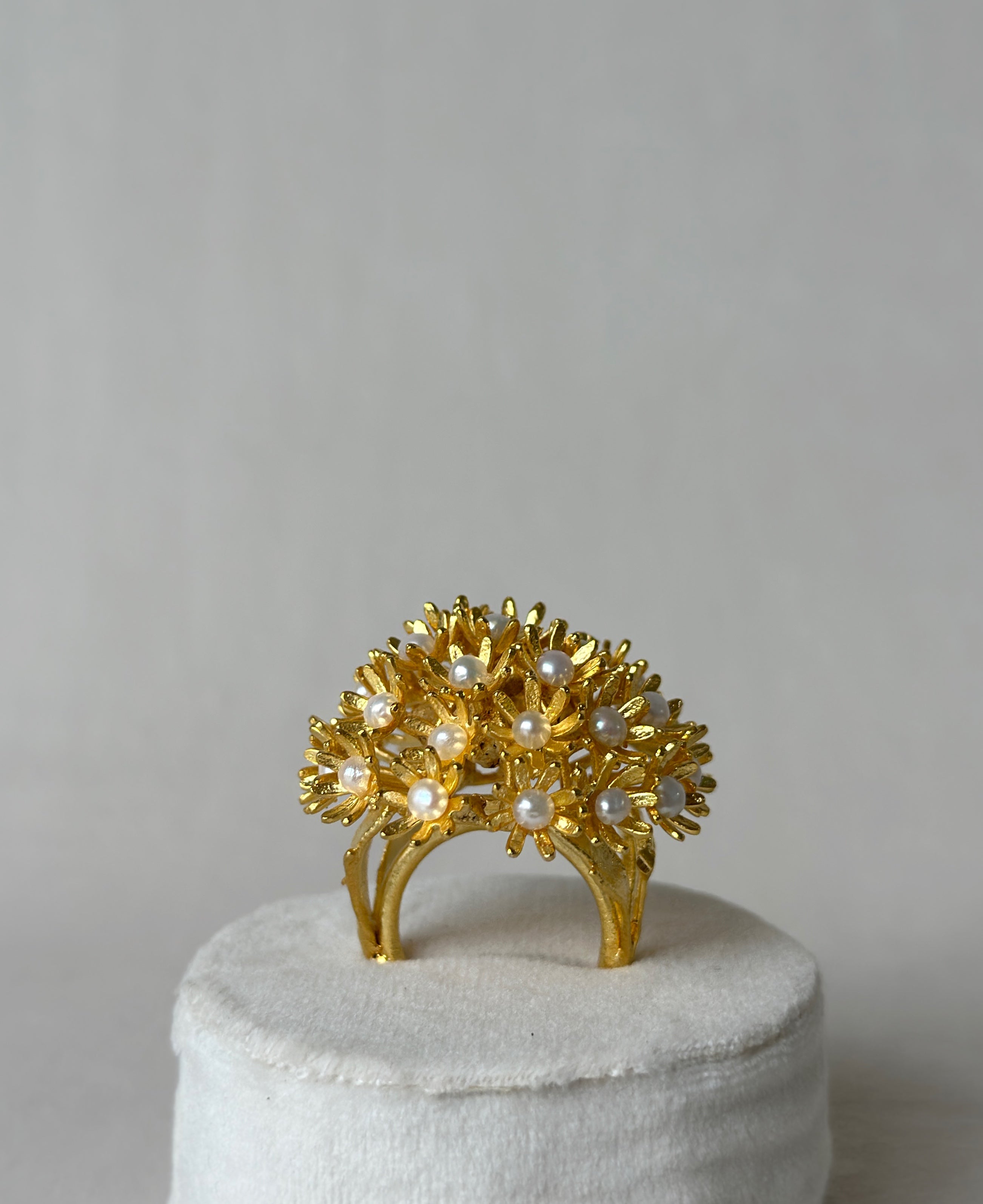 Sunshine Pearl Ring - Gold