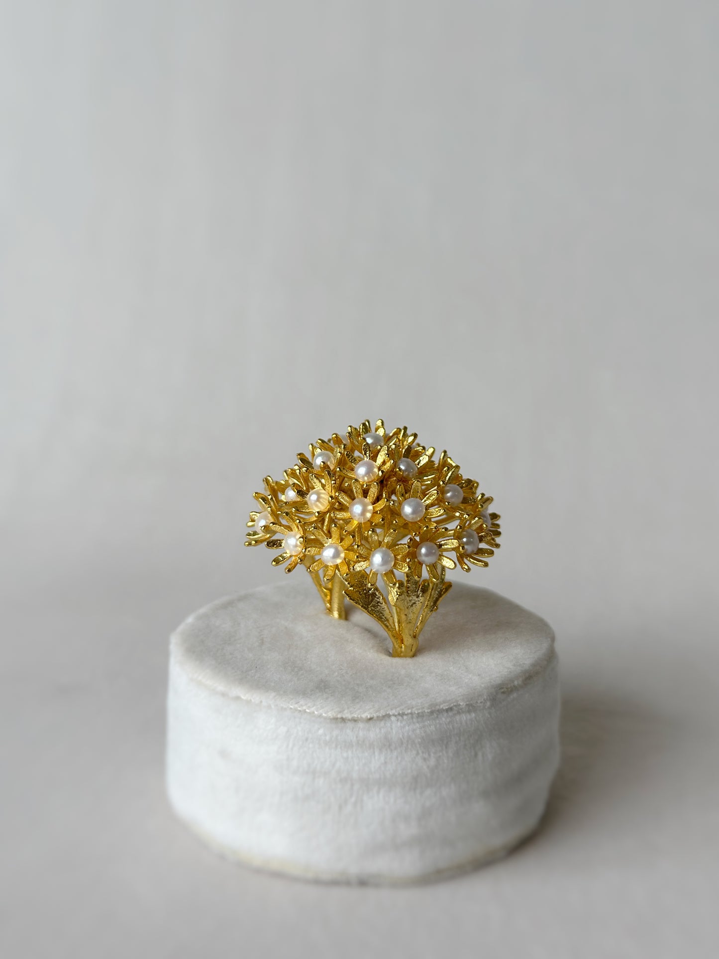 Sunshine Pearl Ring - Gold