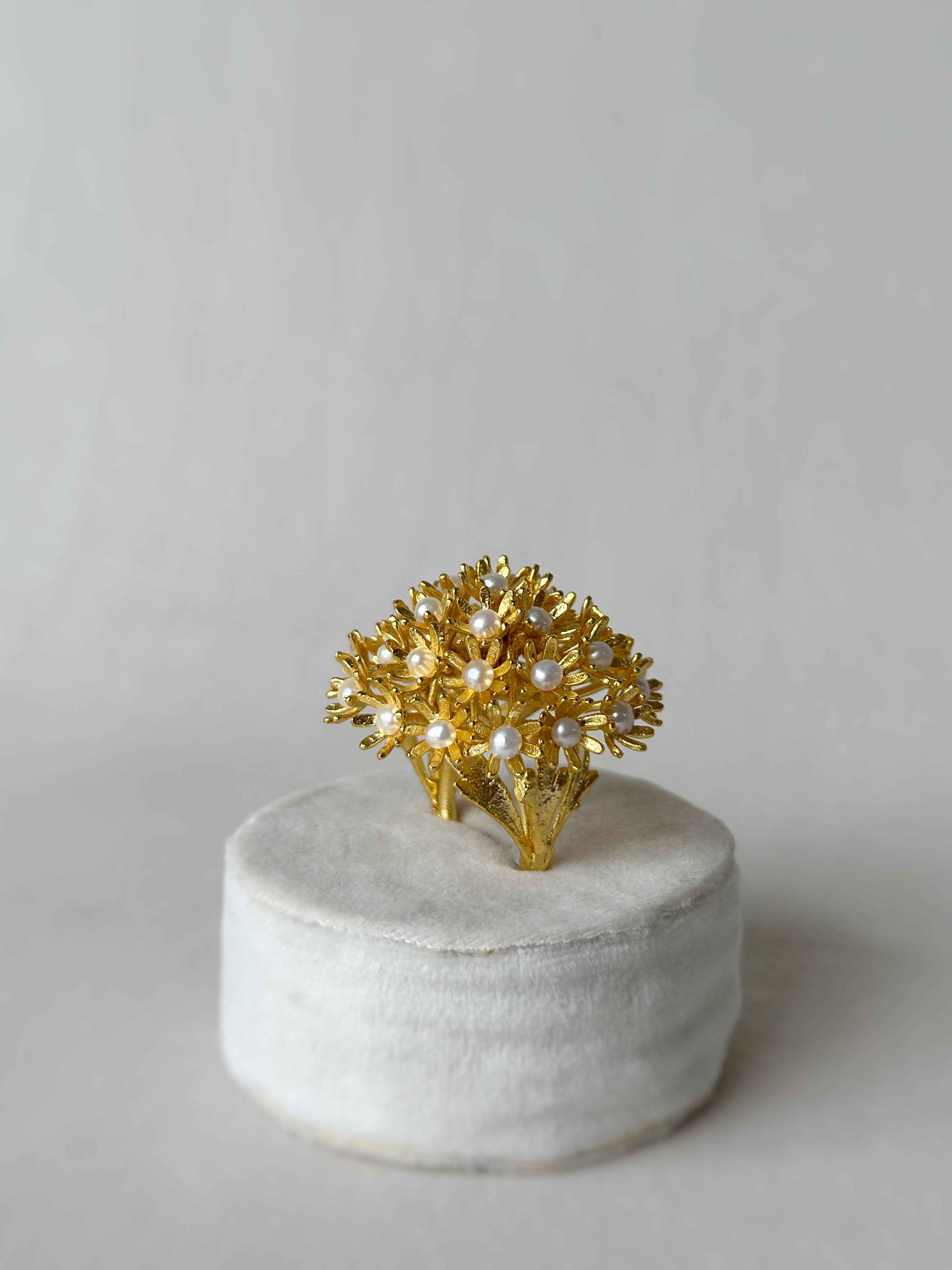 Sunshine Pearl Ring - Gold