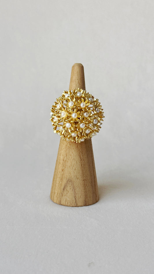Sunshine Pearl Ring - Gold