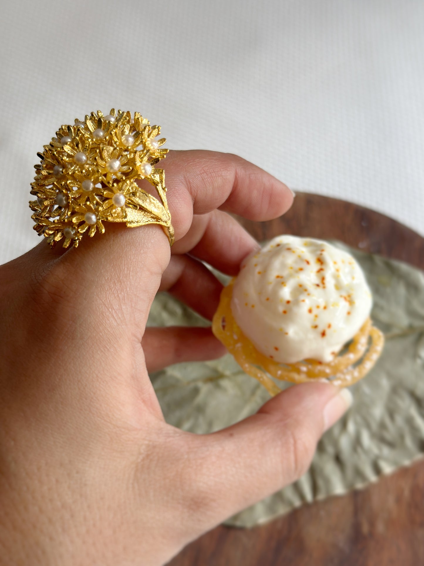 Sunshine Pearl Ring - Gold