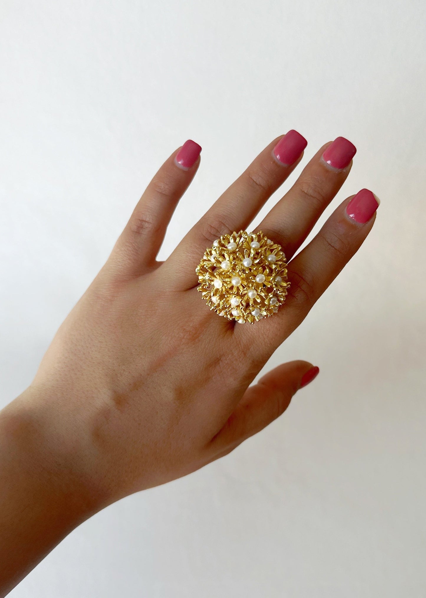 Sunshine Pearl Ring - Gold