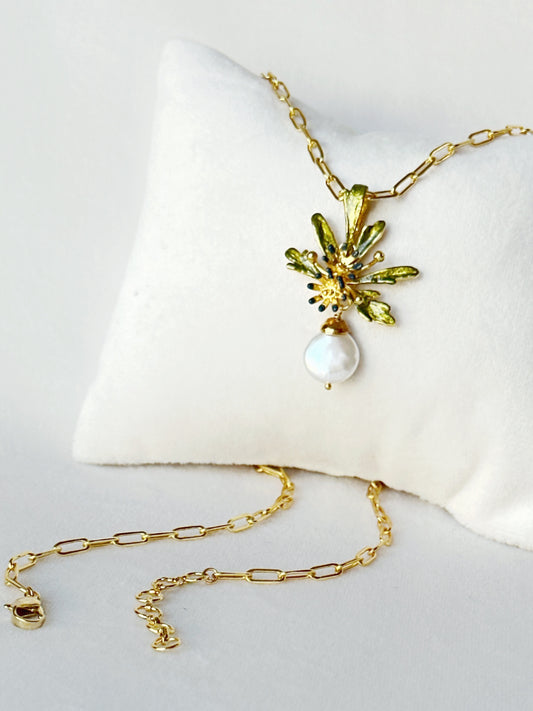 Flowerburst Pendant - Forget-me-not blue