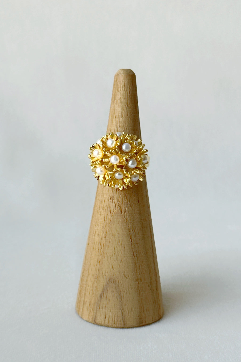 Sunshine Mini Pearl Ring Gold
