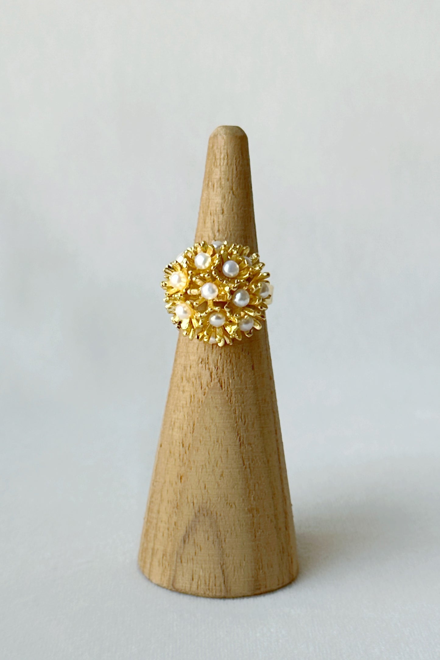 Sunshine Mini Pearl Ring Gold