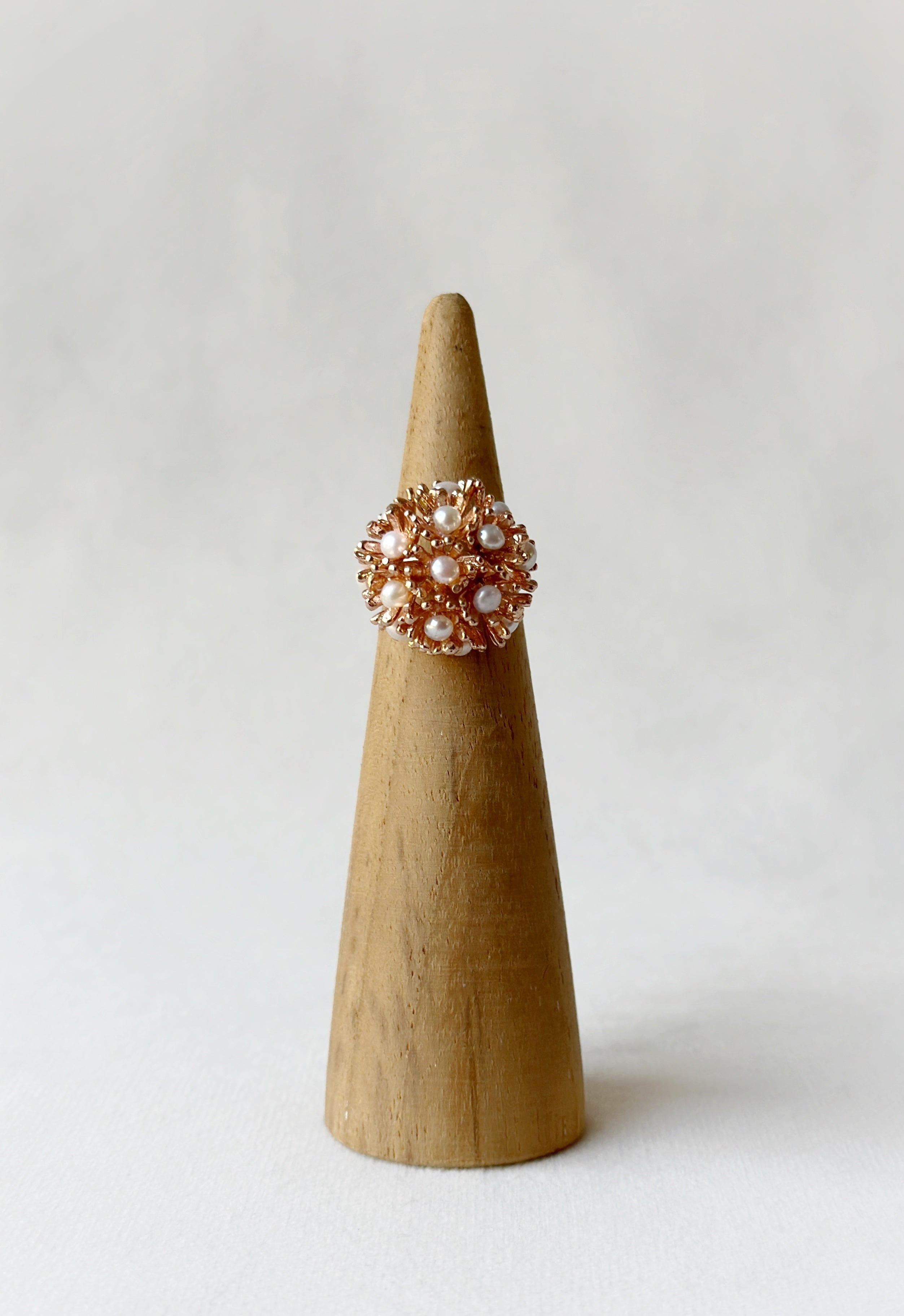 Sunshine Mini Pearl Ring Rose Gold
