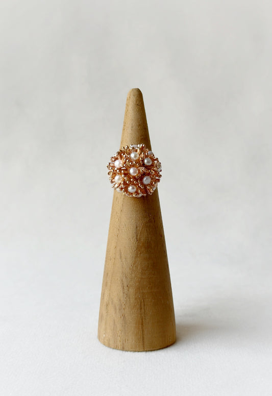 Sunshine Mini Pearl Ring Rose Gold