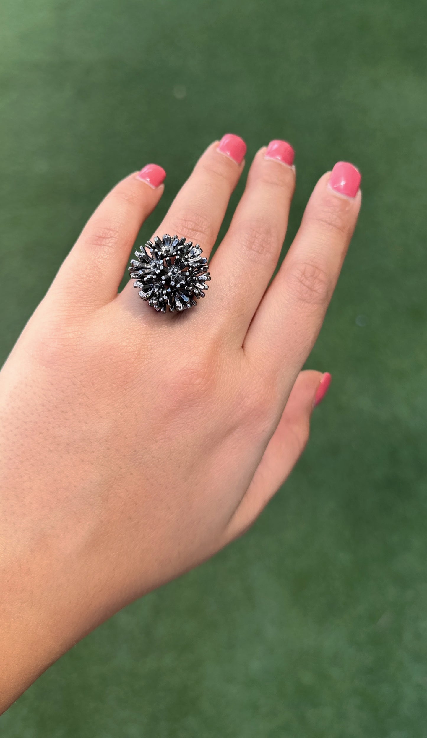 Sunshine Mini Ring Meteorite Black