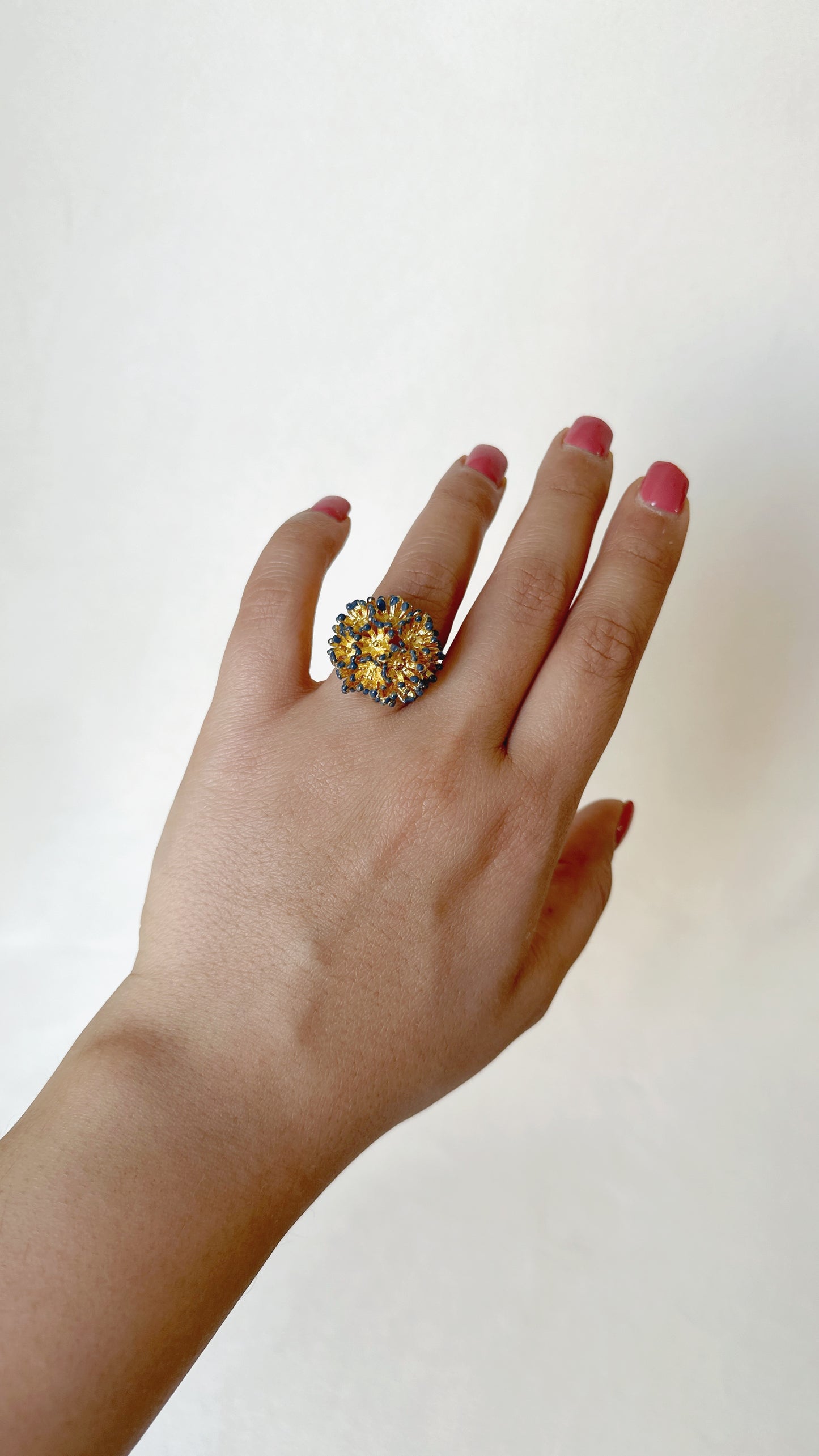 Sunshine Mini Ring Forget-me-not blue