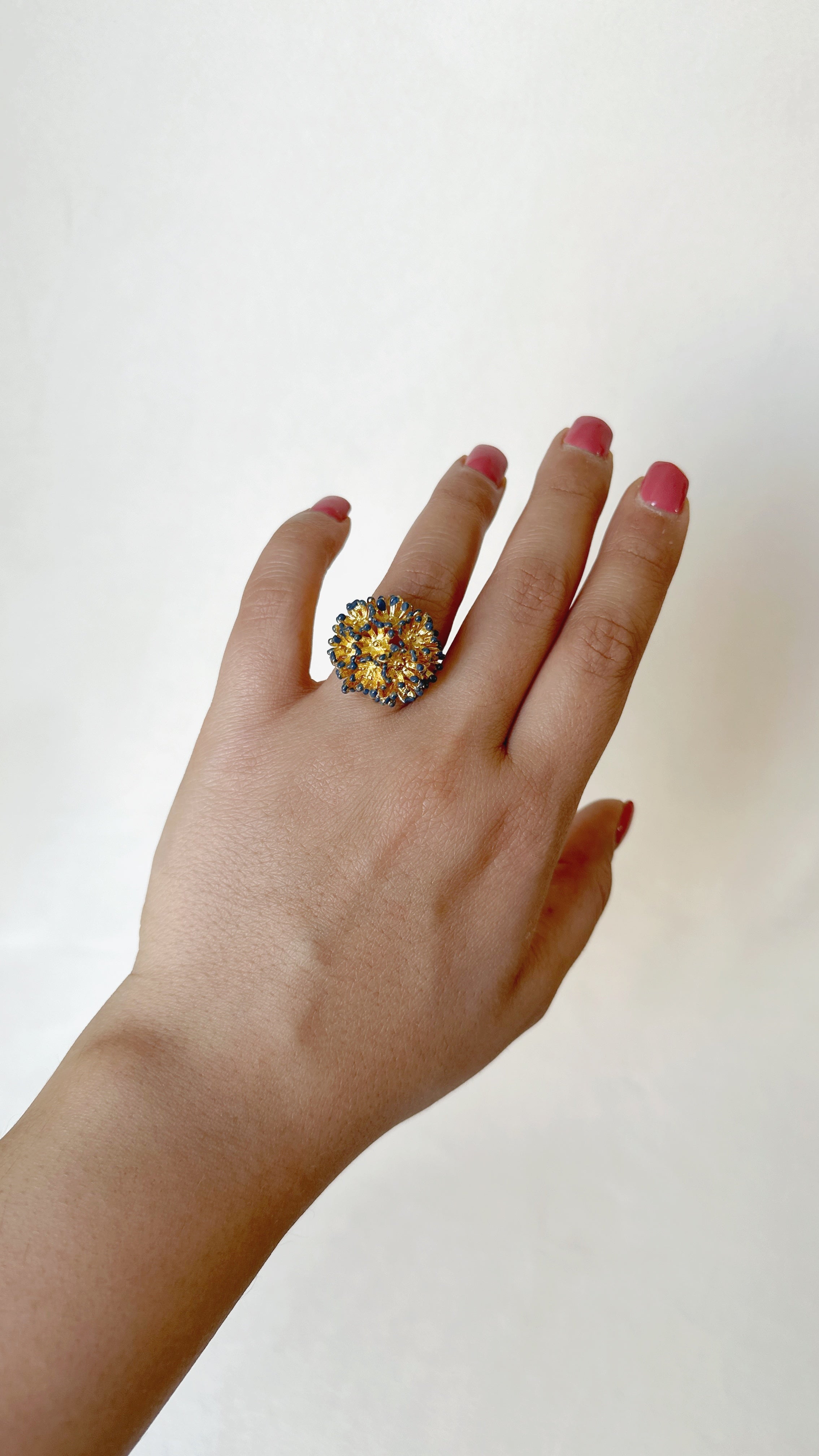 Sunshine Mini Ring Forget-me-not blue