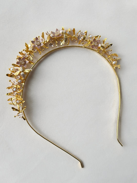 Lotus Blooms Tiara Hairband