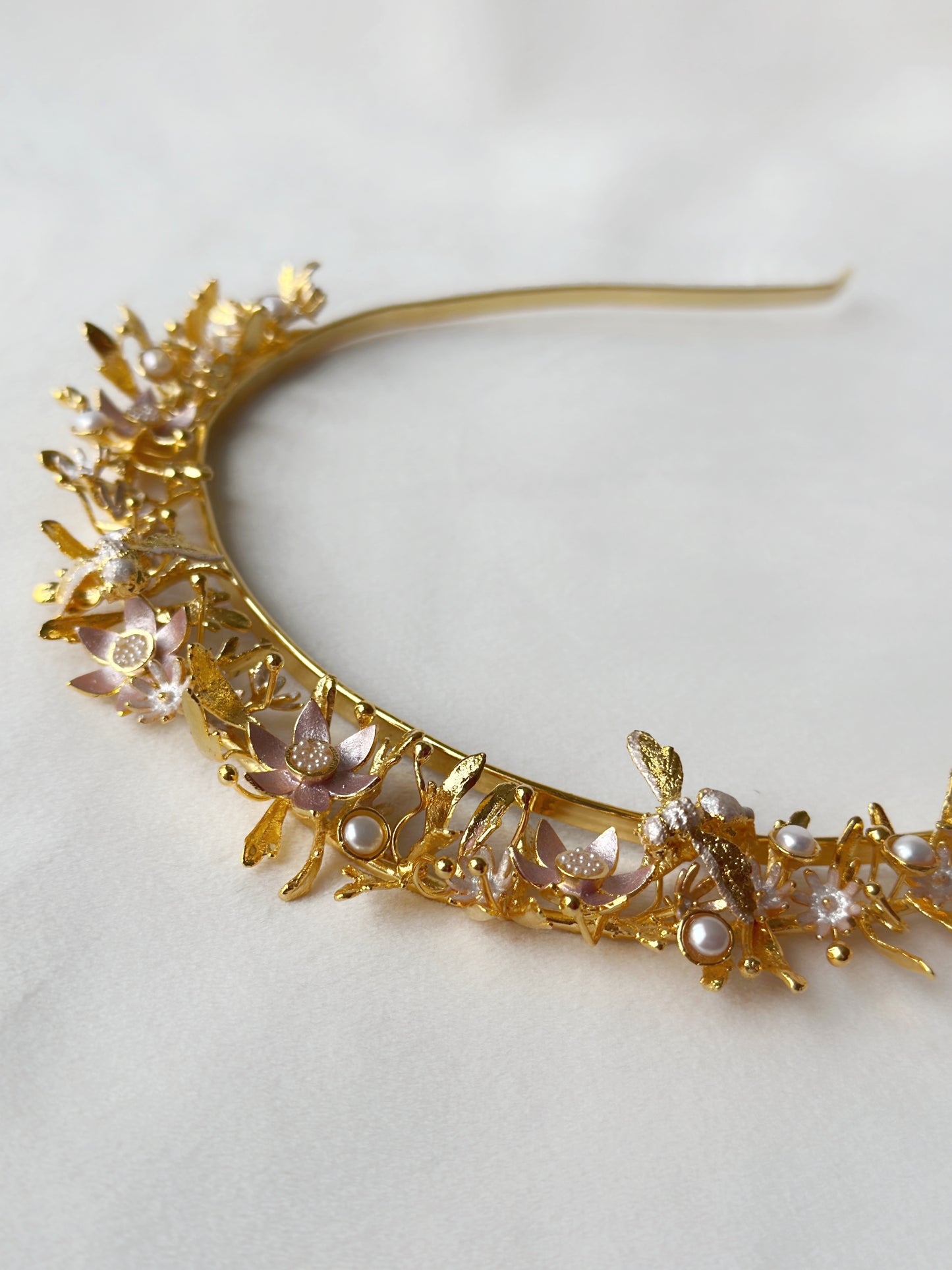 Lotus Blooms Tiara Hairband