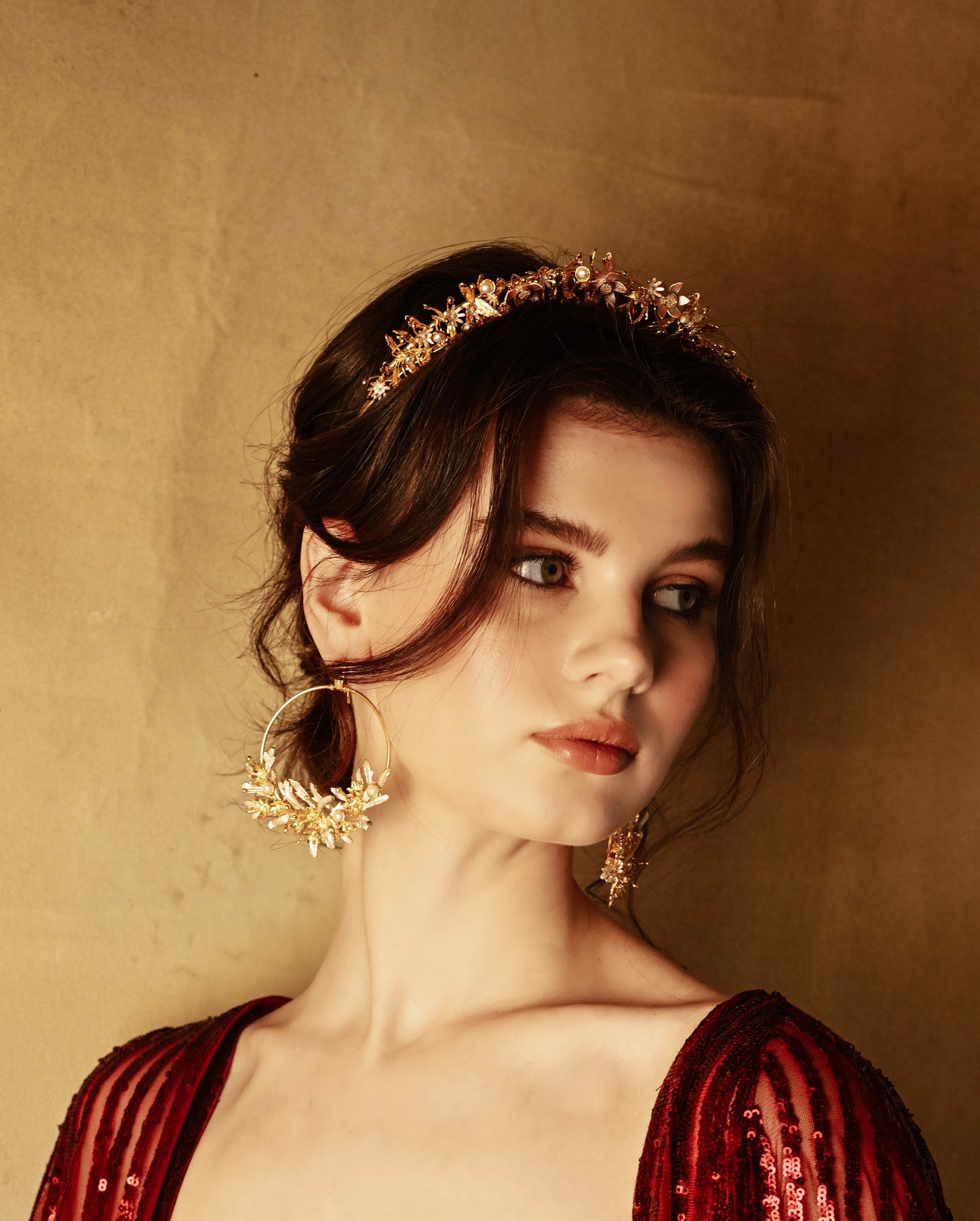 Lotus Blooms Tiara Hairband