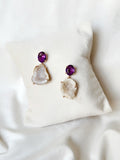 Amethyst Druzy Drops