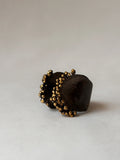 Two tone Bubbly Open Ring Black Gold