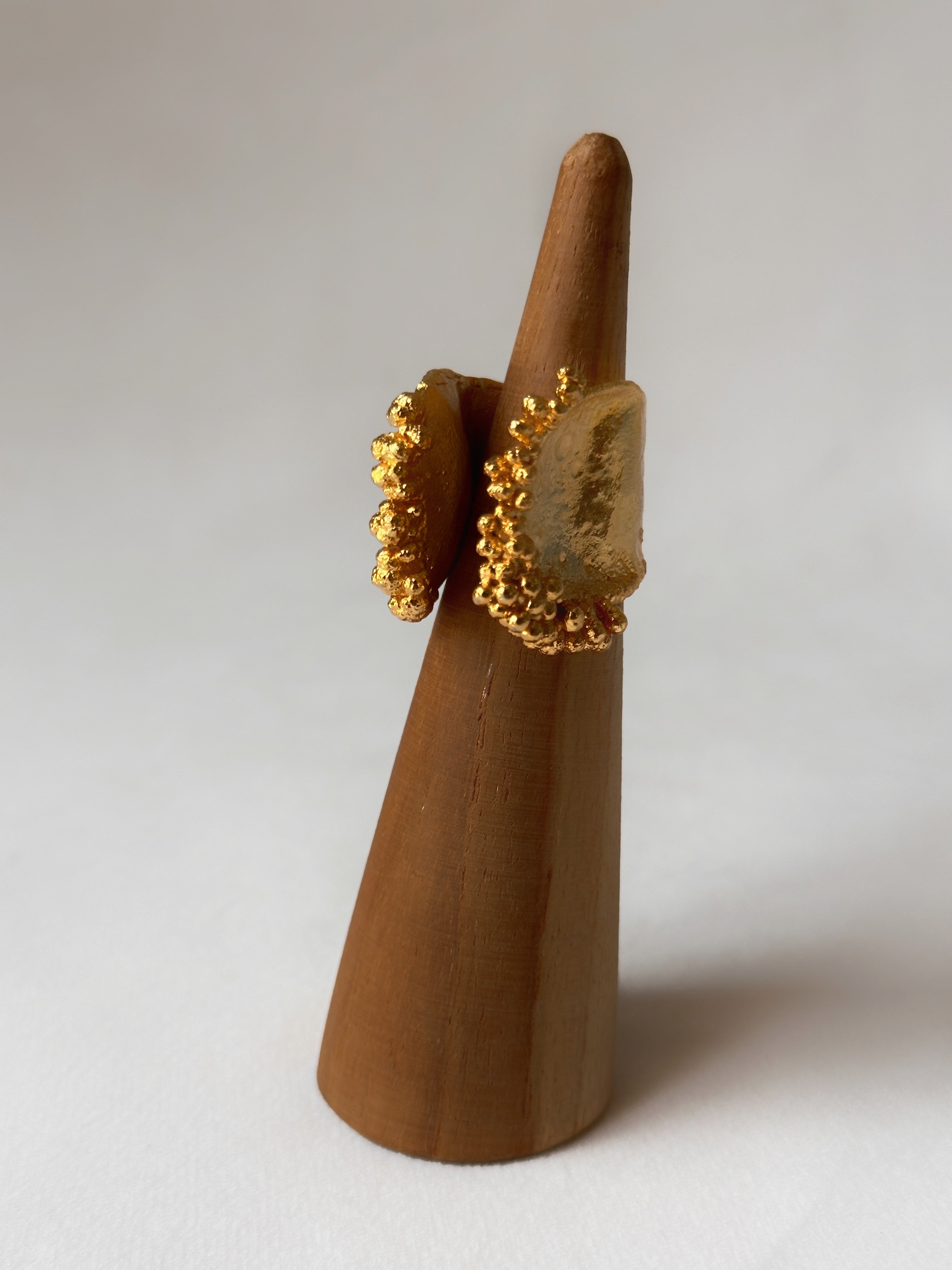 Bubbly Open Ring Gold