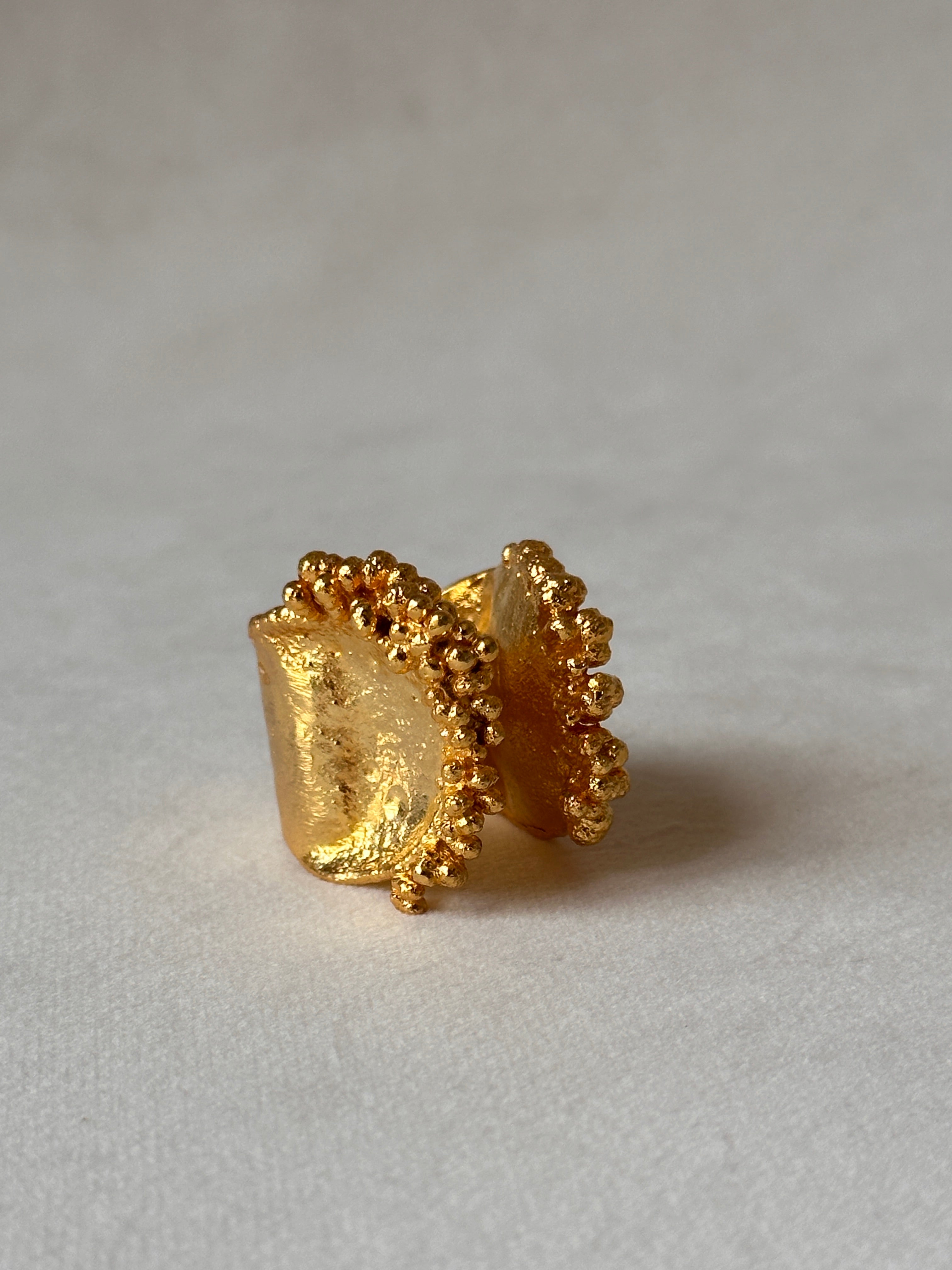 Bubbly Open Ring Gold