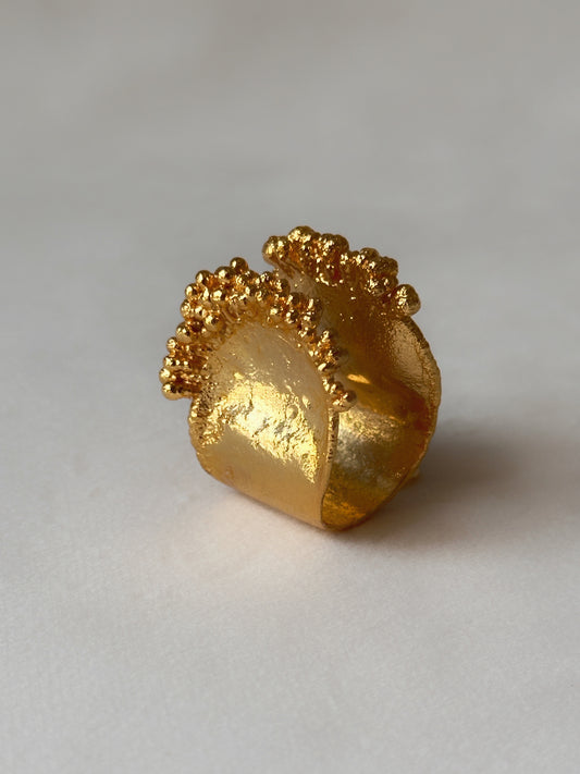 Bubbly Open Ring Gold