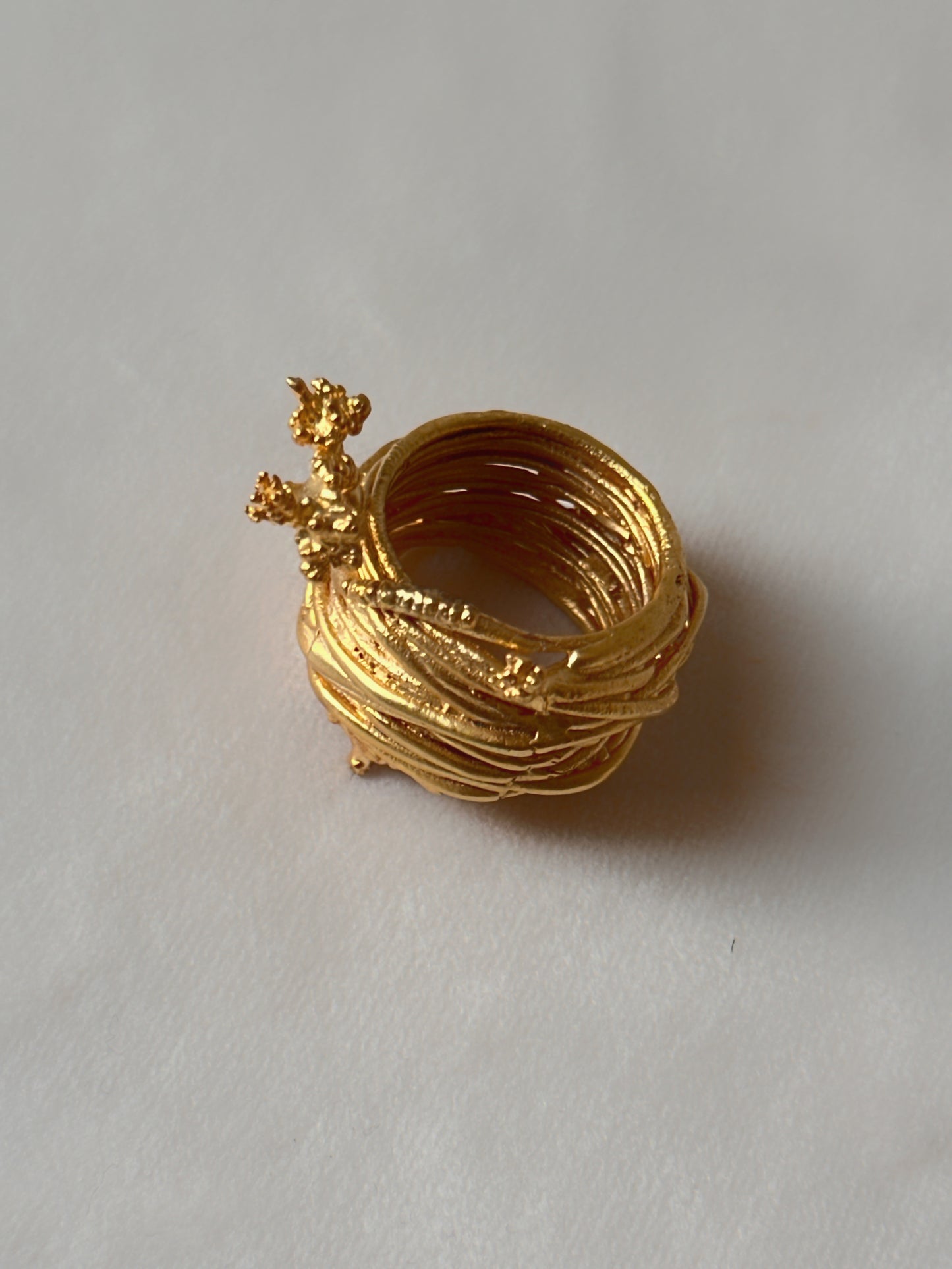 Manthan Serpentree Gold ring