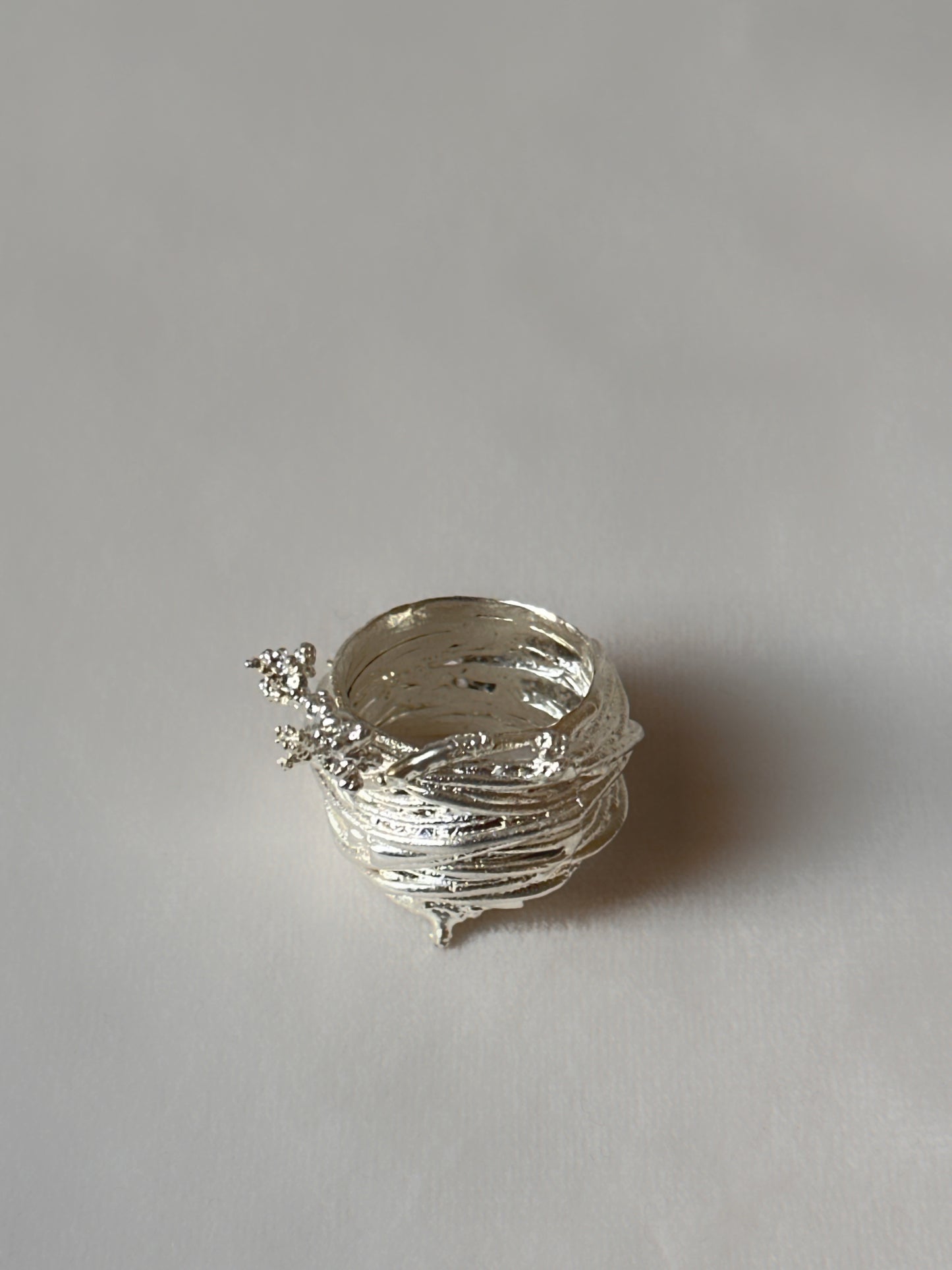 Manthan Serpentree Silver ring