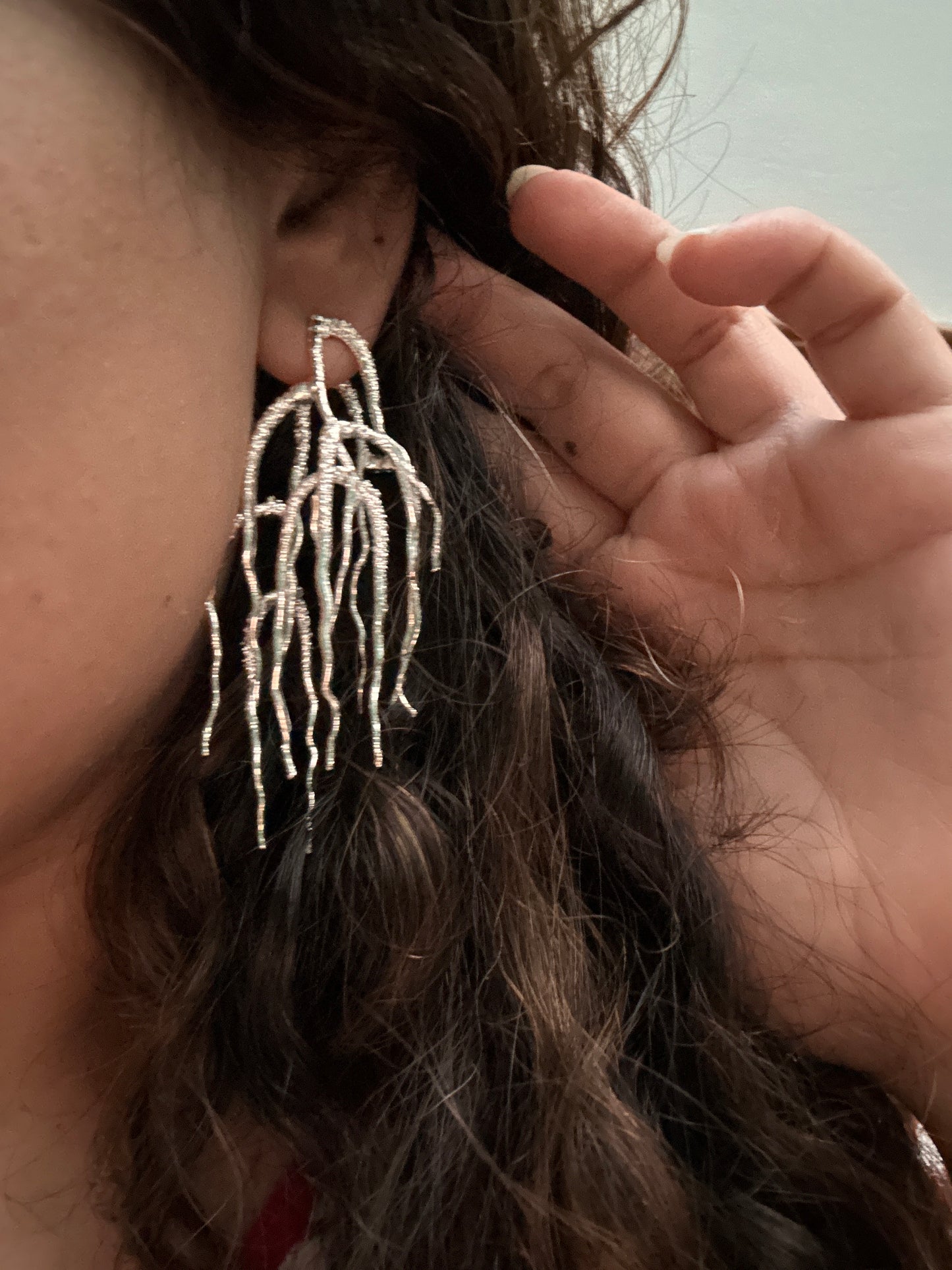 Untamed goddess dangles silver