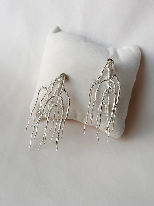 Untamed goddess dangles silver