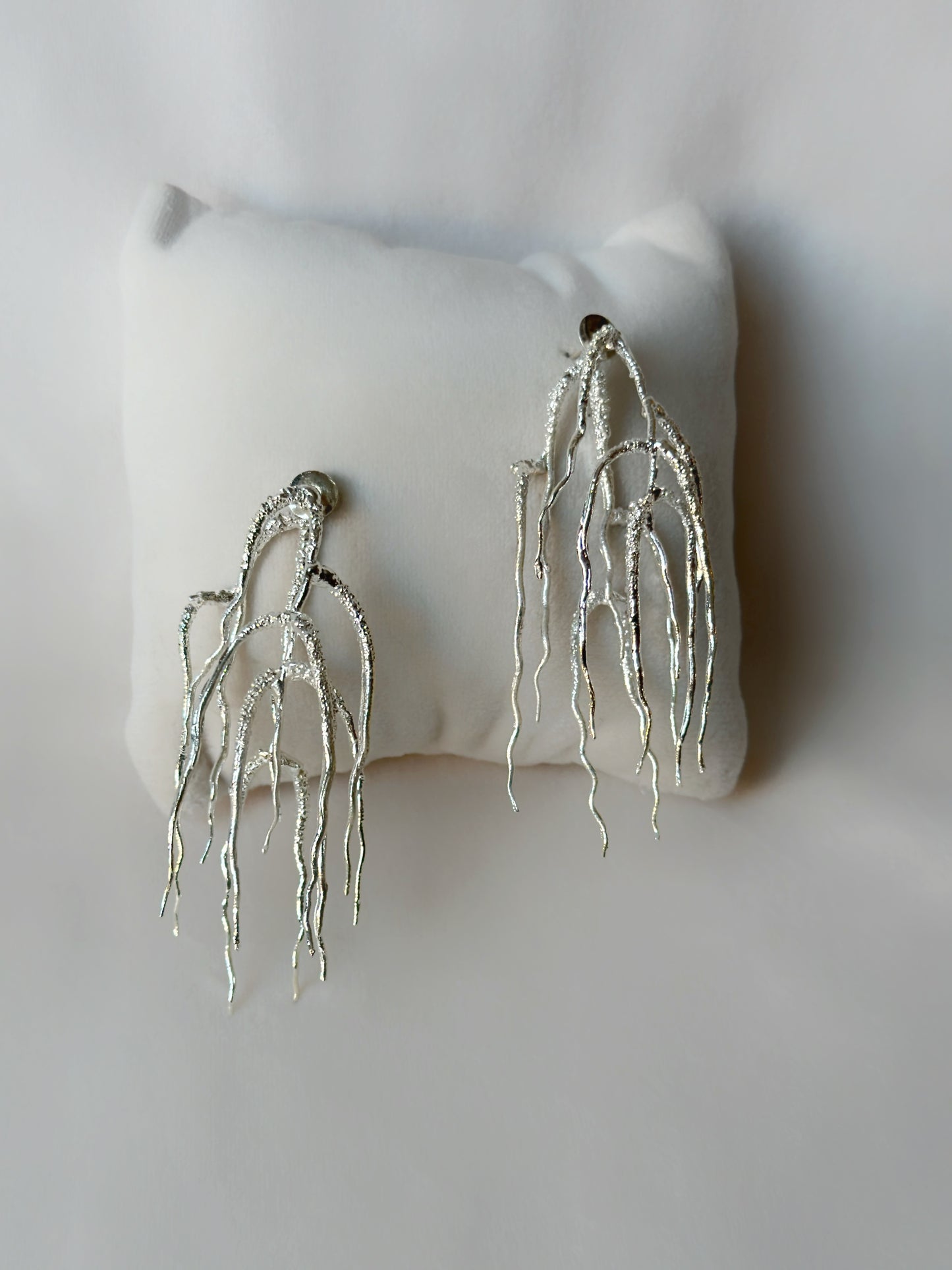 Untamed goddess dangles silver