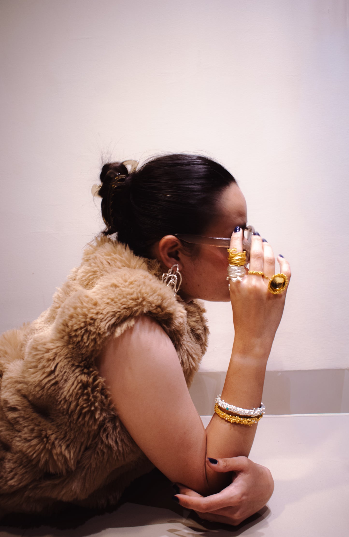 Manthan Serpentree Silver ring